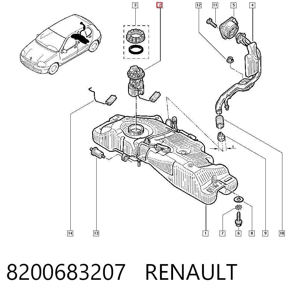 Clio III Yakıt pompası