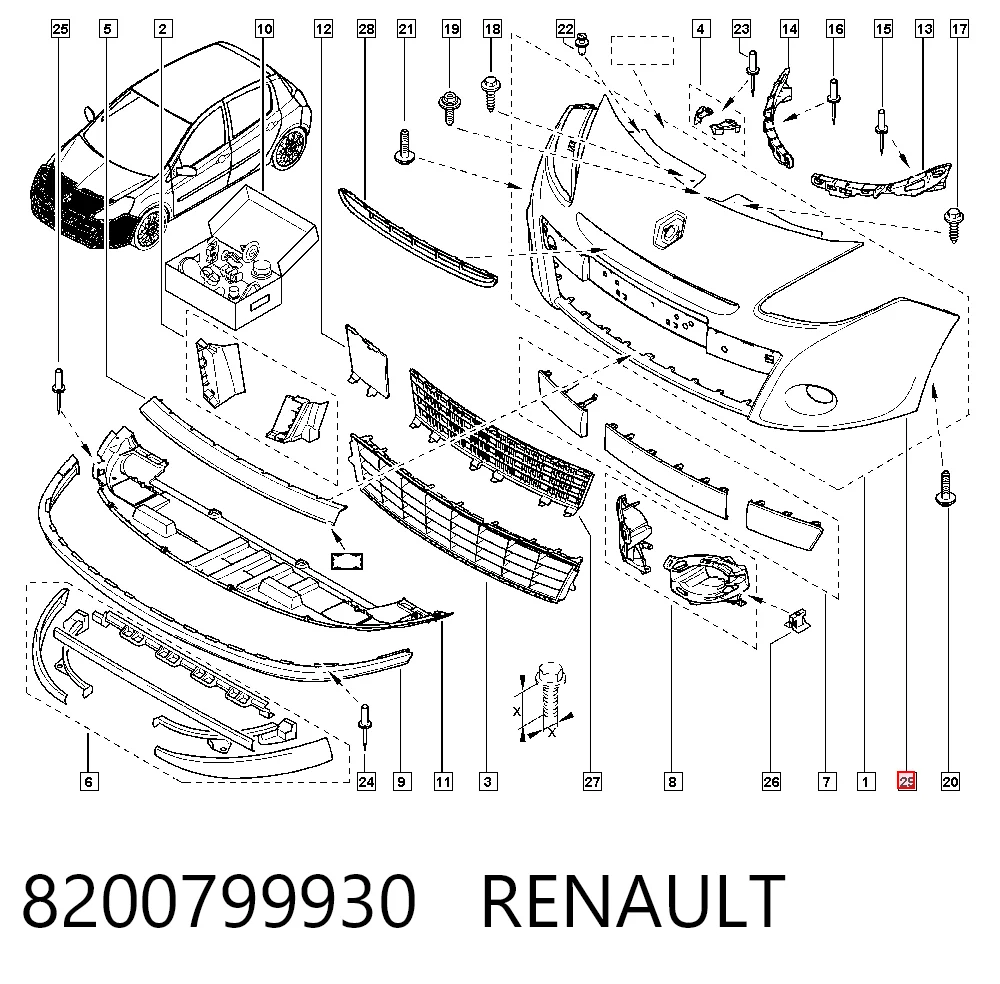 Renault Clio III Ön tampon fiyatları