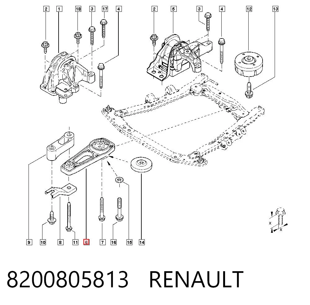 Dacia Duster  Arka motor kulağı