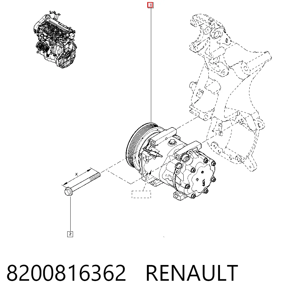 Renault Fluence Klima kompresörü