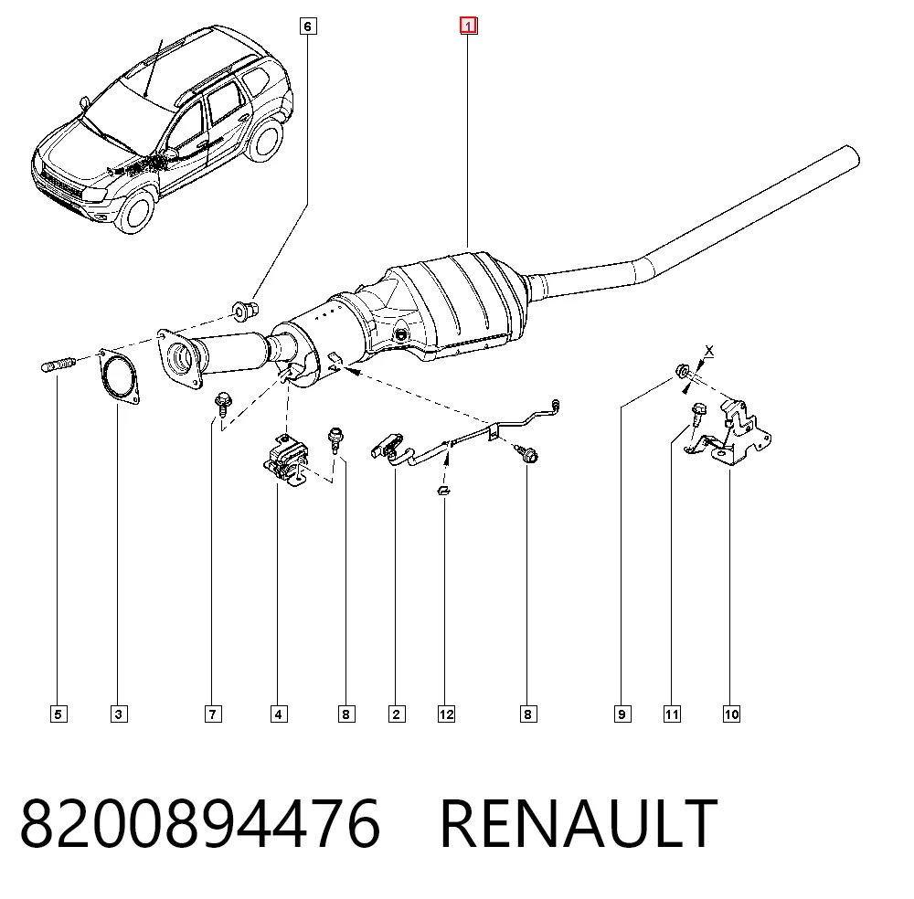 Renault Clio III (2005 - 2014) Egzoz gazı partikül filtresi 