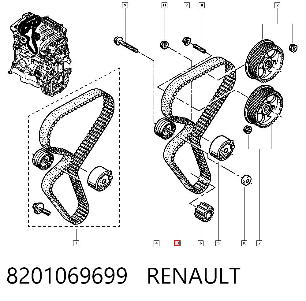 Dacia Duster Triger kayışı