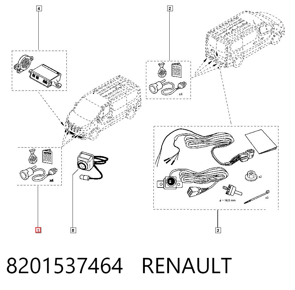 Megane IV station wagon (K9A, K9M, K9N) (2016 - 2026) Park sensörü