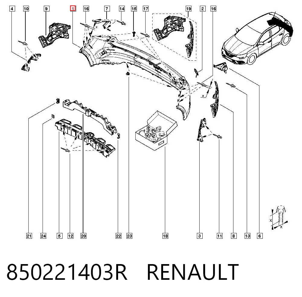 Renault Megane IV Arka tampon