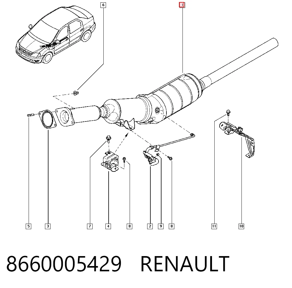 Renault Clio III Partikül filtresi fiyatı