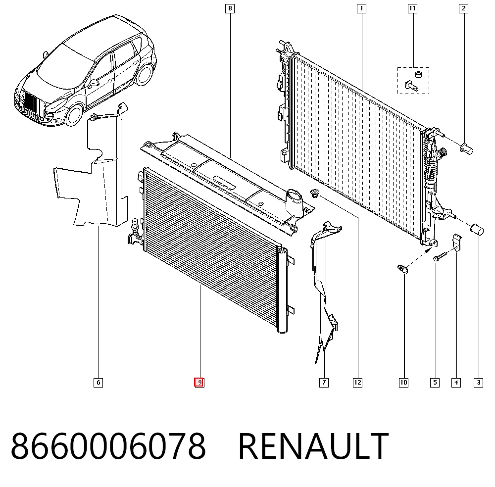Megane III Klima kondenseri