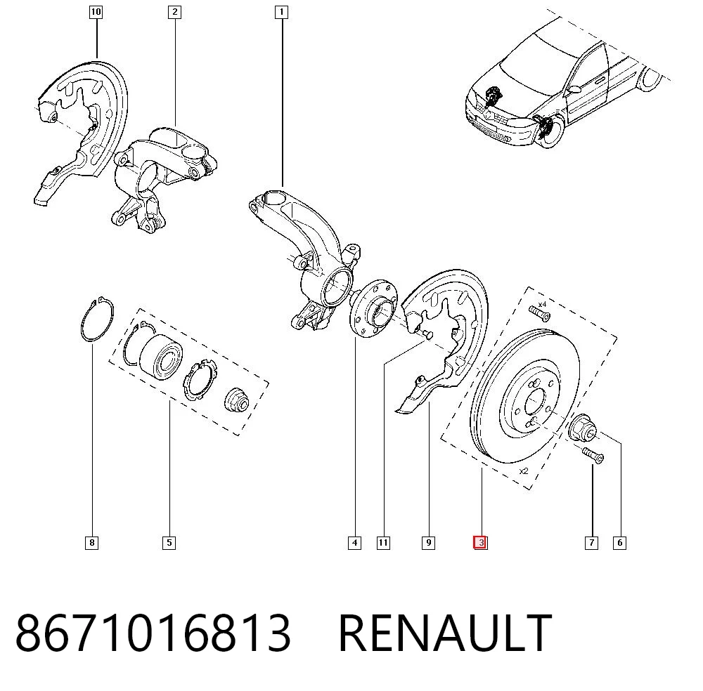 8671016813 Renault (RVI)