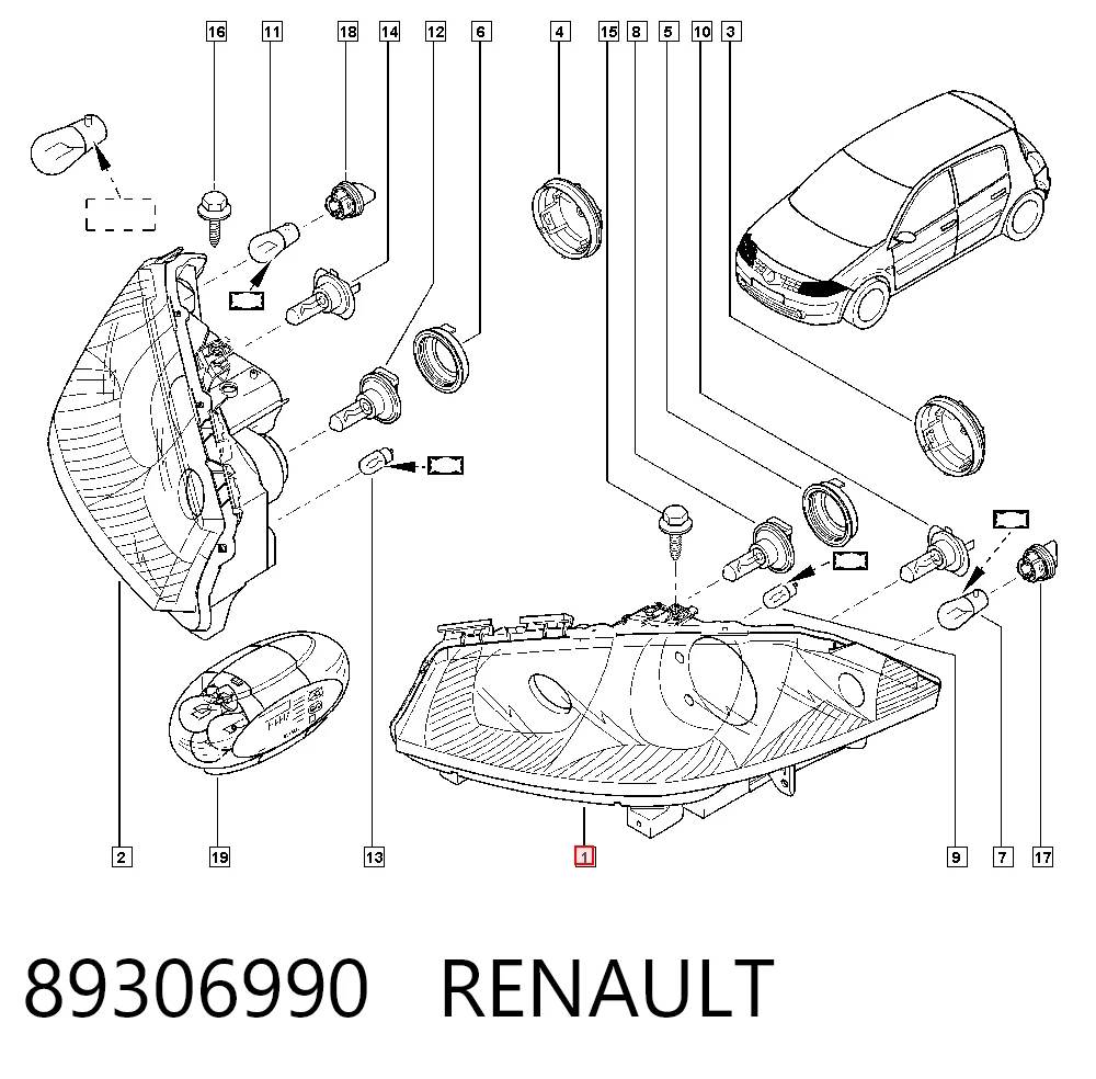 Renault Megane II (2003 - 2012) Sol far fiyatları