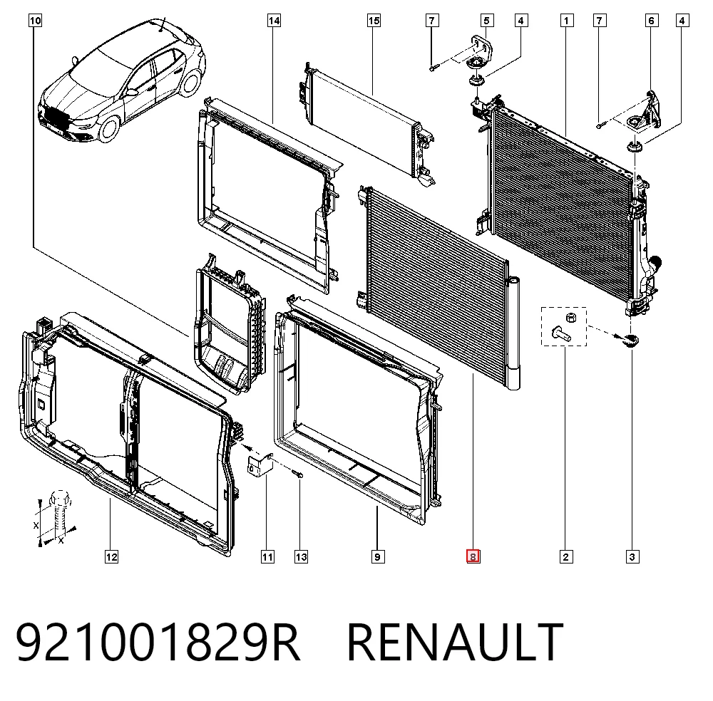 Renault Megane IV Klima kondenseri Türkiye fiyatı