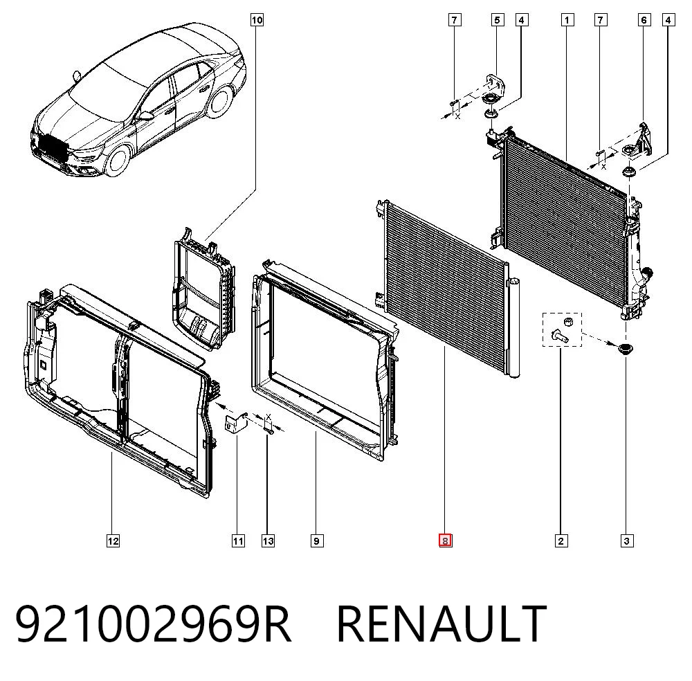 Megane IV Klima kondenseri