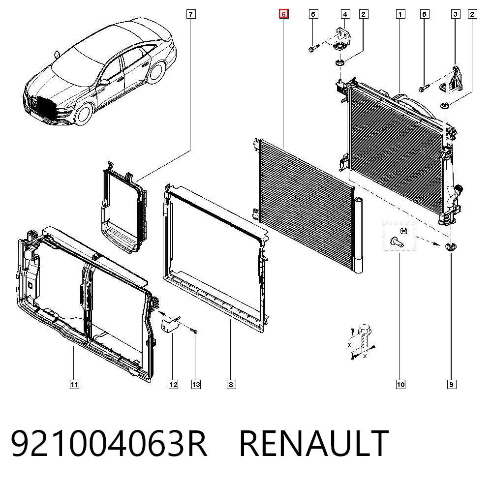 Renault Megane IV Klima kondenseri