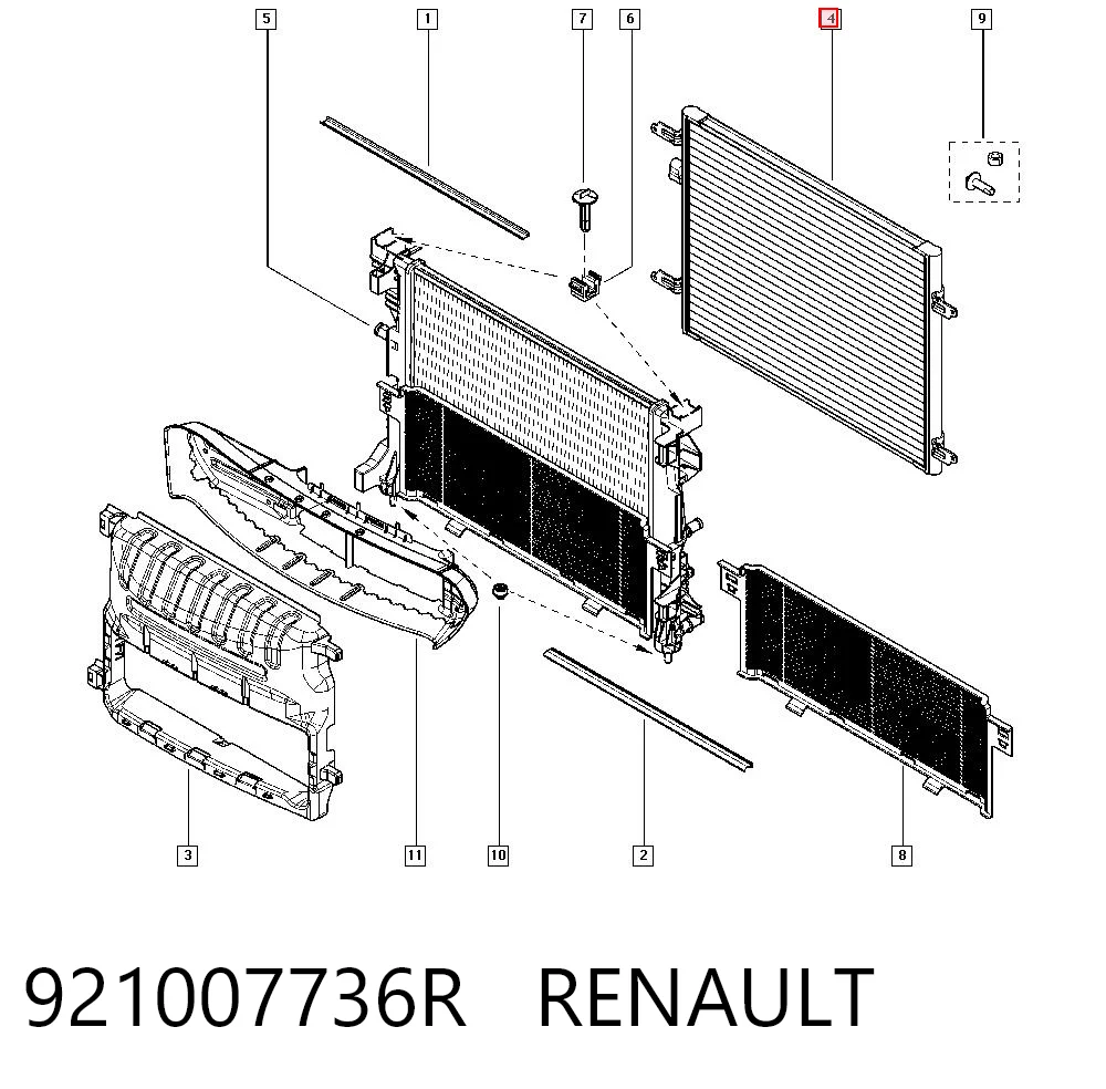 Renault Kangoo III Klima kondenseri