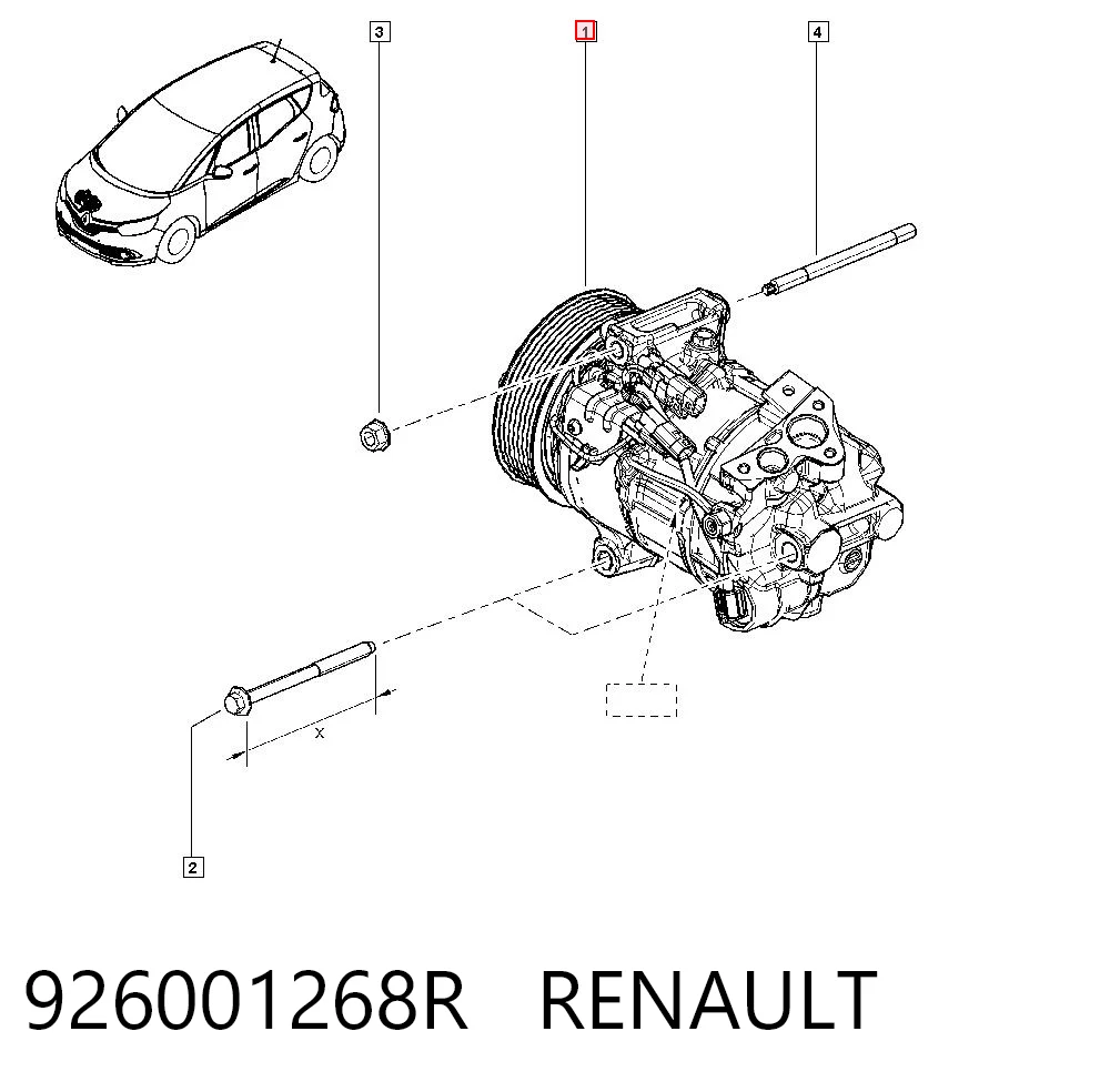 Renault Megane IV Klima kompresörü