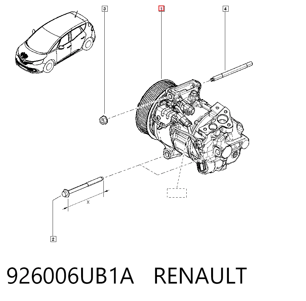 Renault Megane IV Klima kompresörü