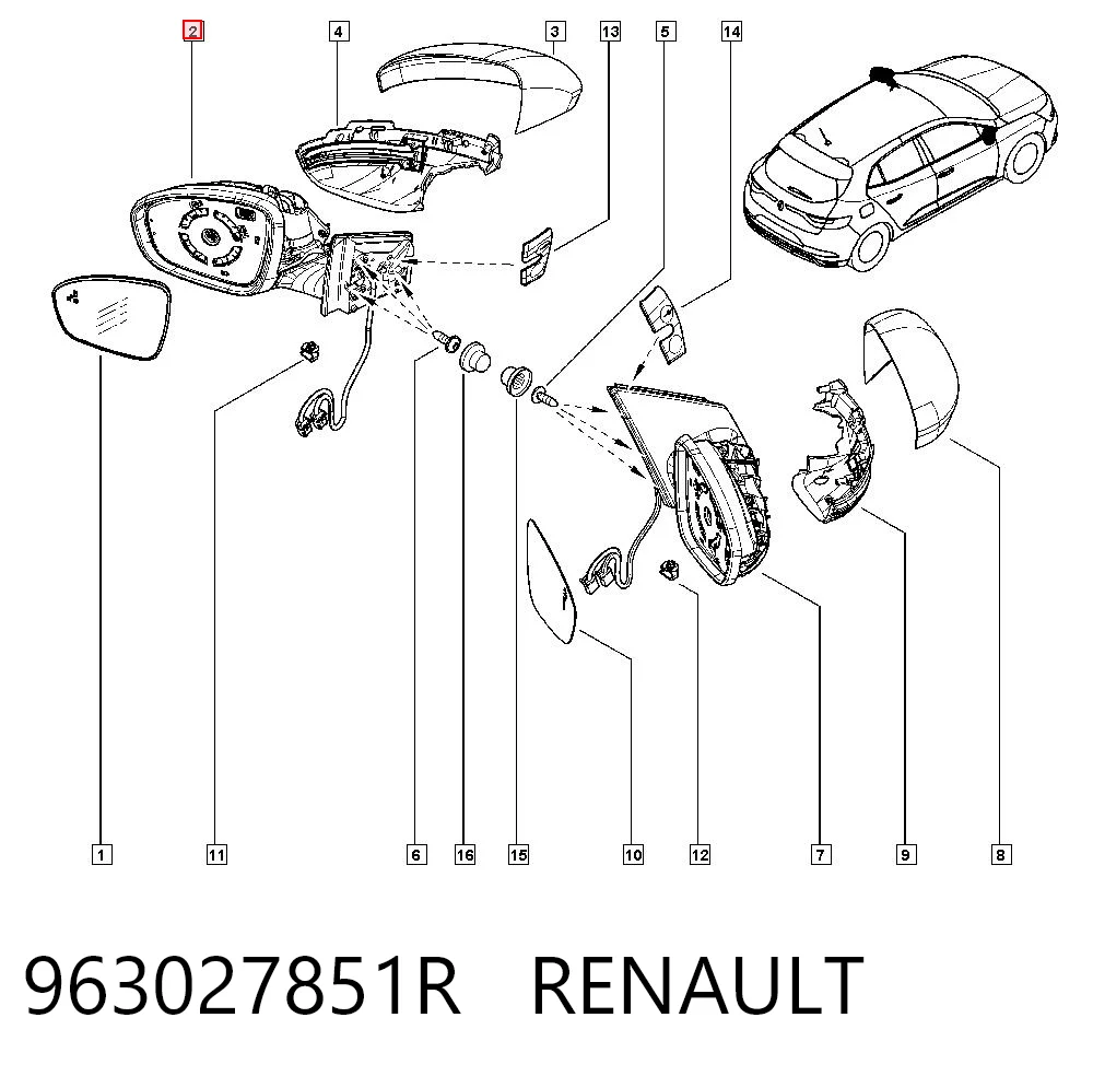 Renault Megane IV Yan ayna