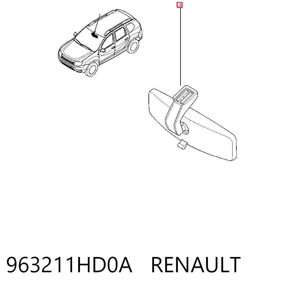 Renault Clio II Dikiz aynası