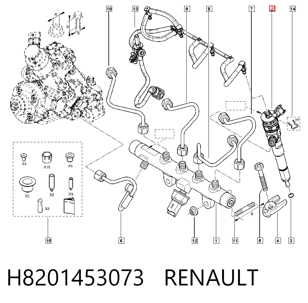 Renault Clio IV (2012 - 2021) Yakıt enjektörü satın al