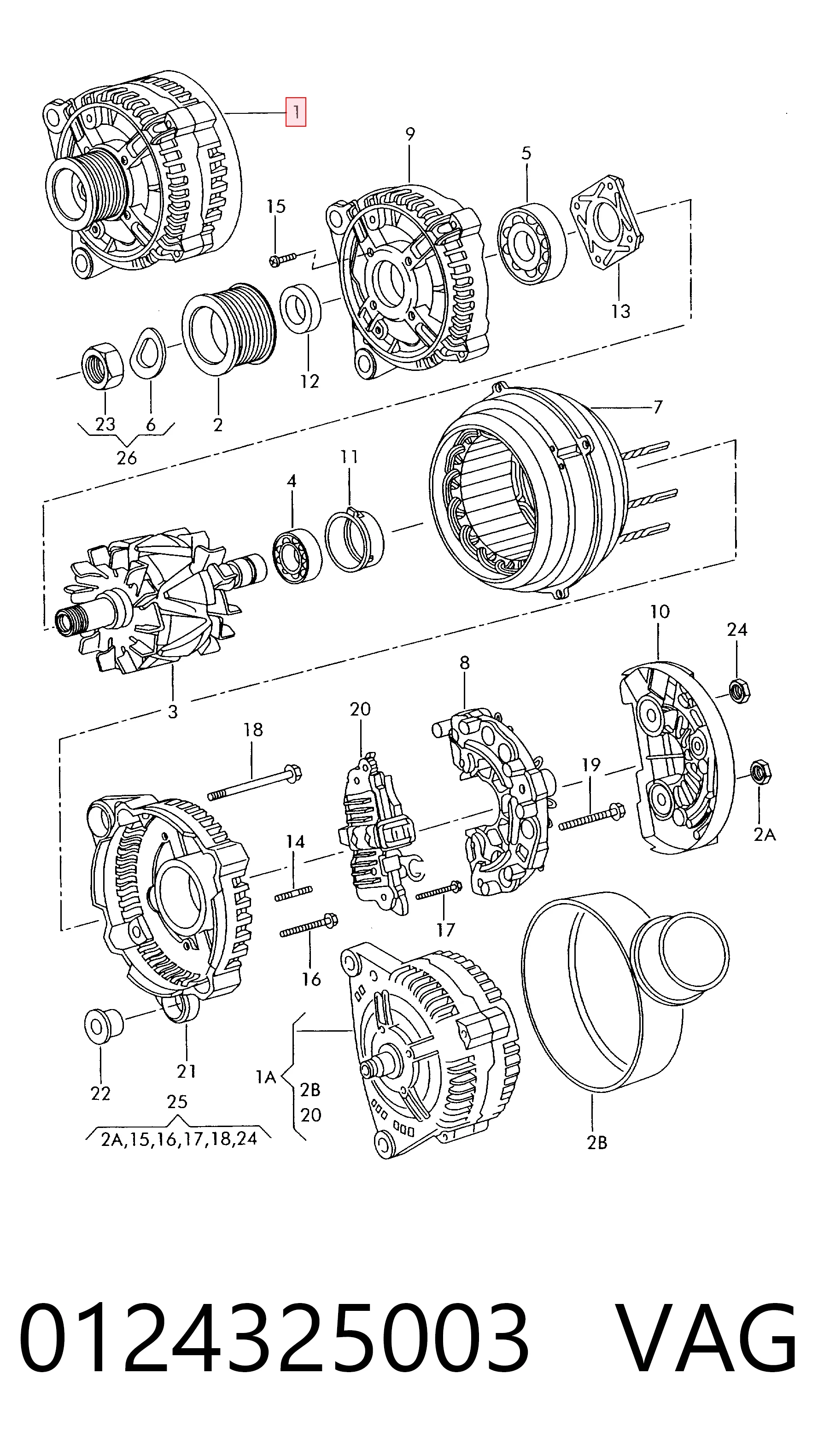 Volkswagen Transporter T4 Alternatör