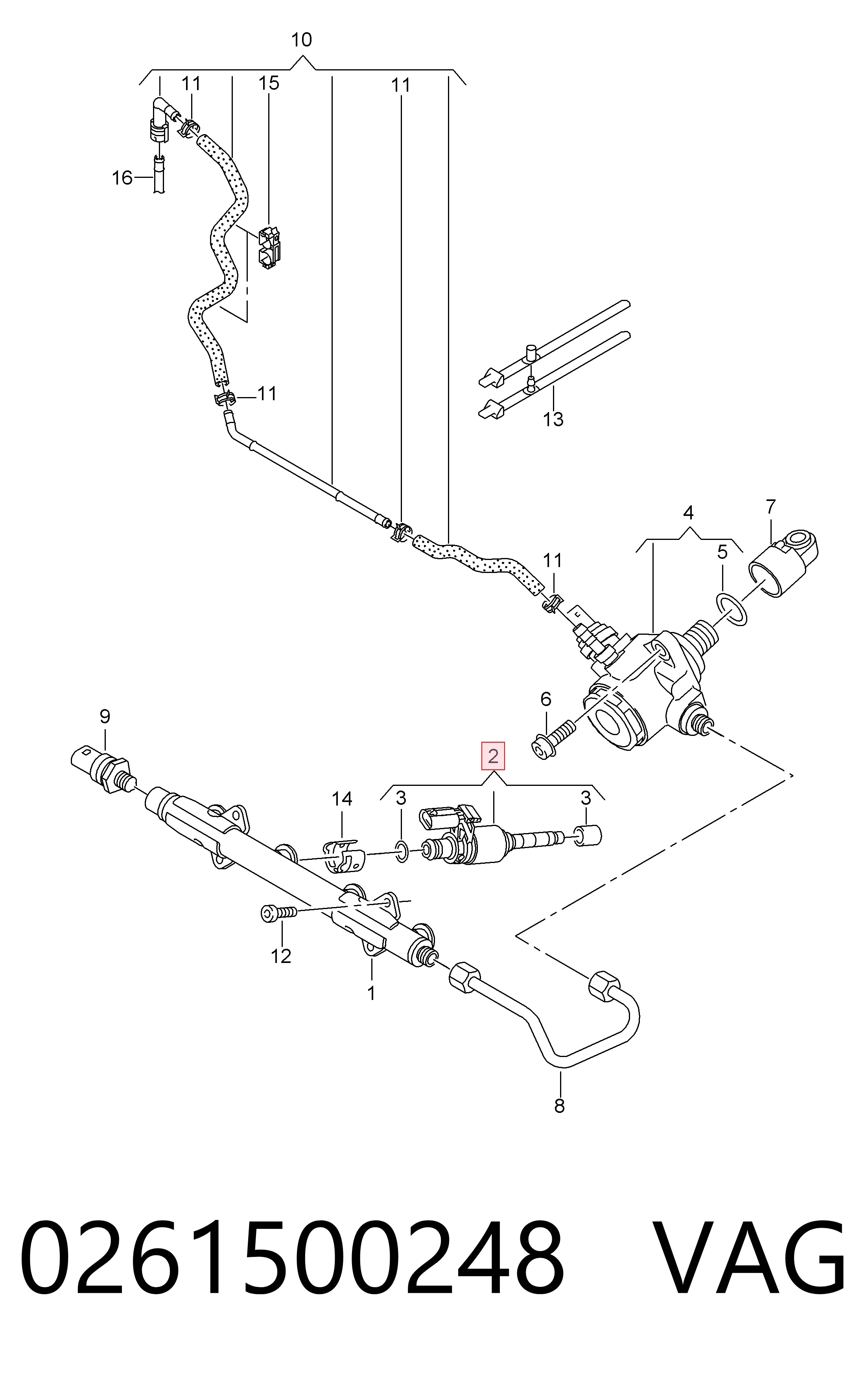 Audi A3  Enjektör orijinal