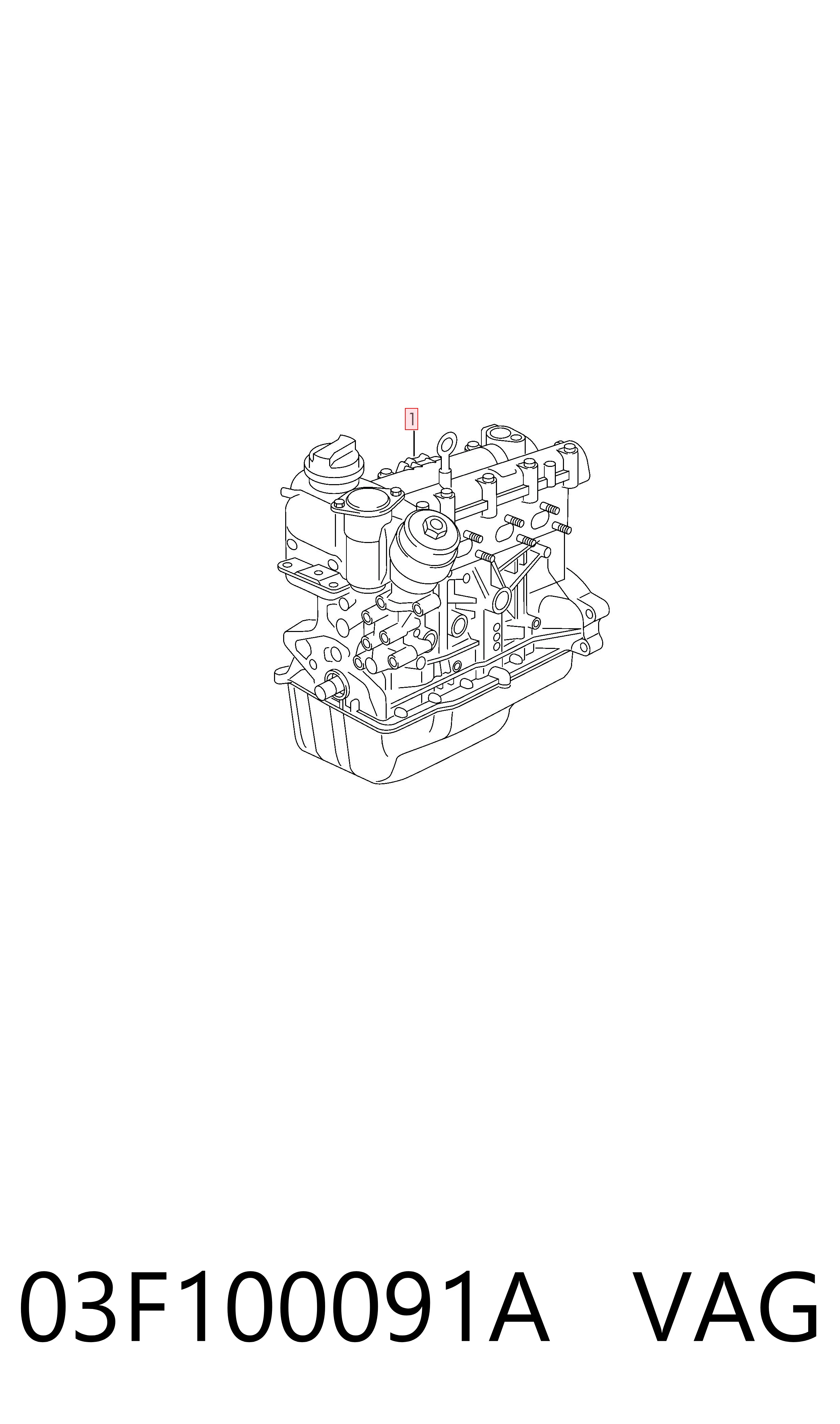 Volkswagen Caddy III Motor orijinal