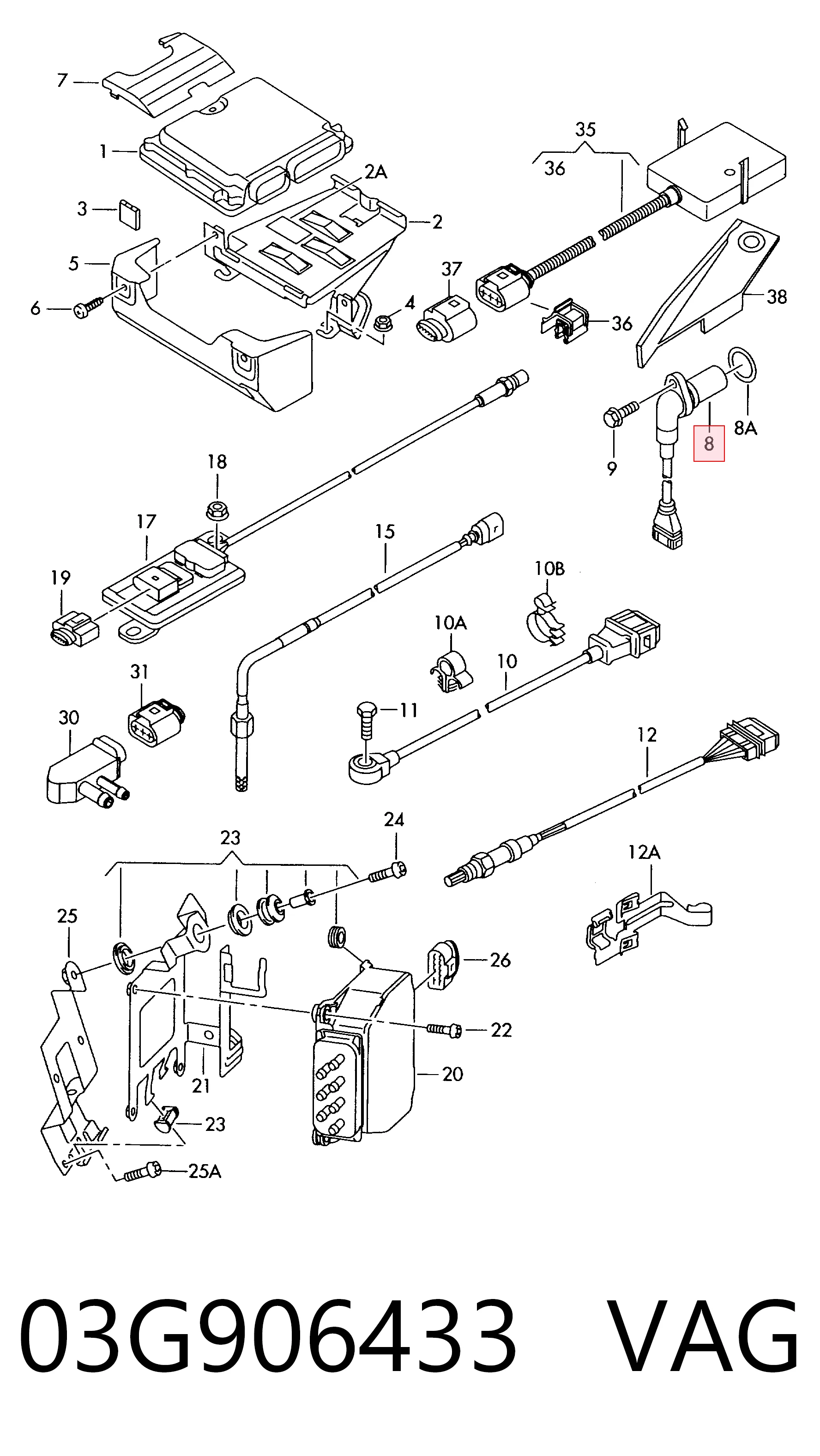 Volkswagen Transporter  Eksantrik sensörü