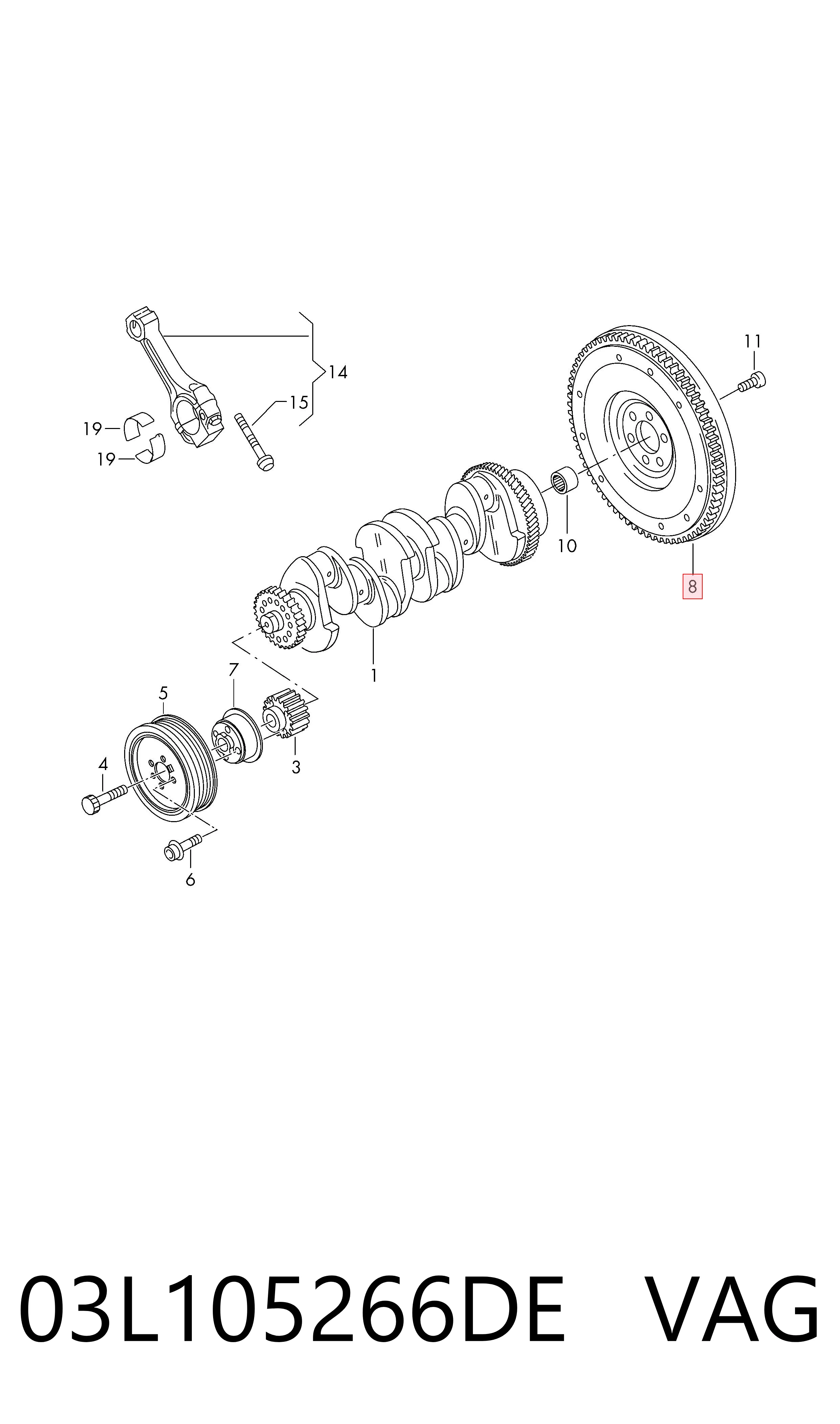 Volkswagen Passat  (2014 - 2026) Motor volanı 