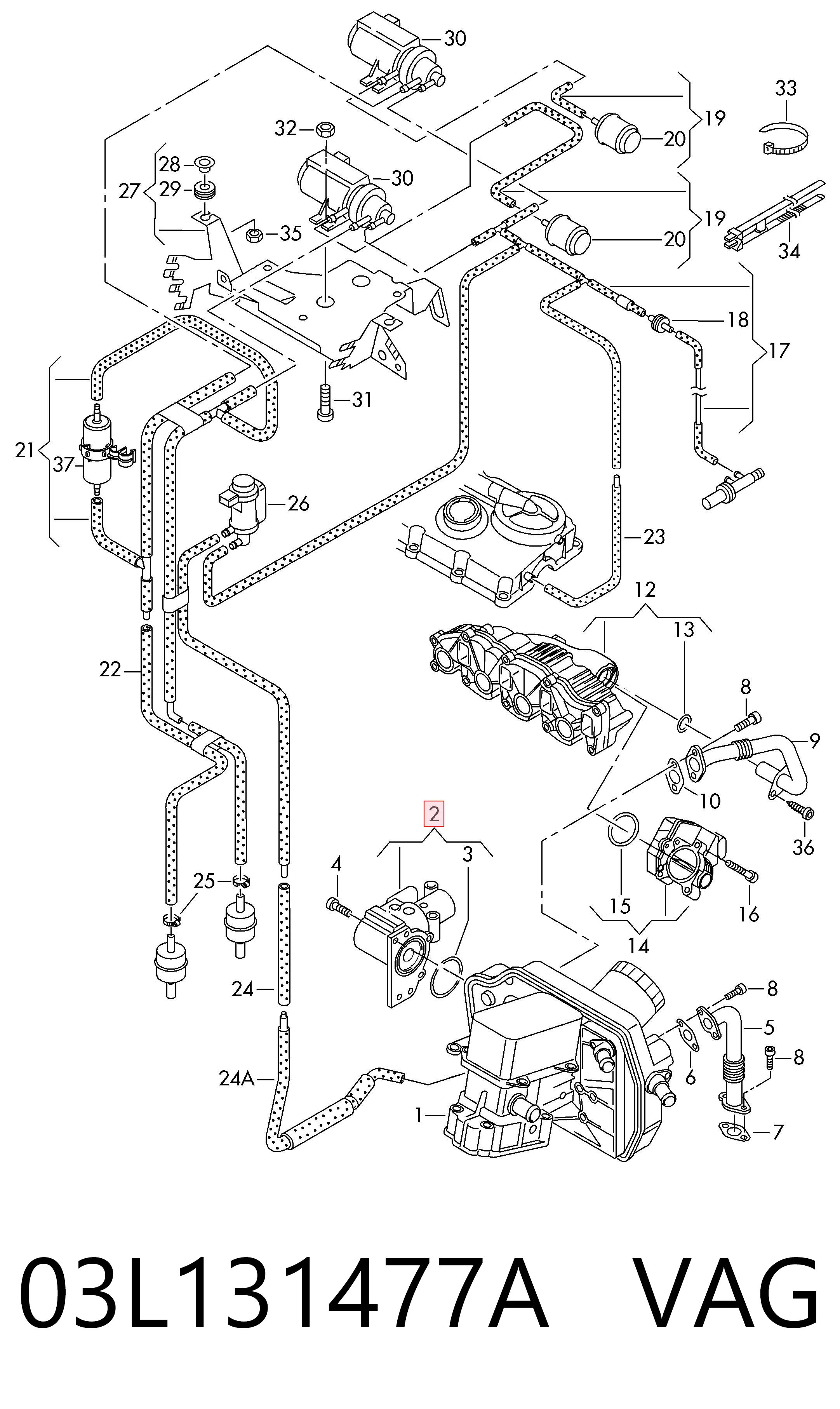 Transporter  EGR vanası