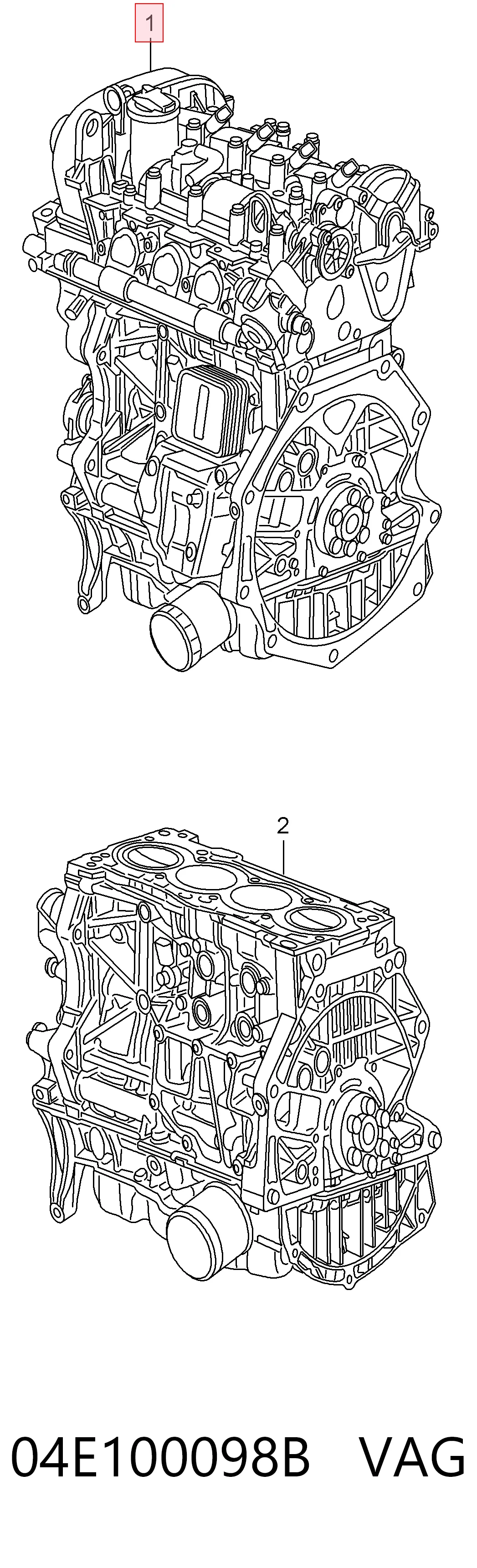 Audi A3  (2013 - 2020) Motor komple satın al