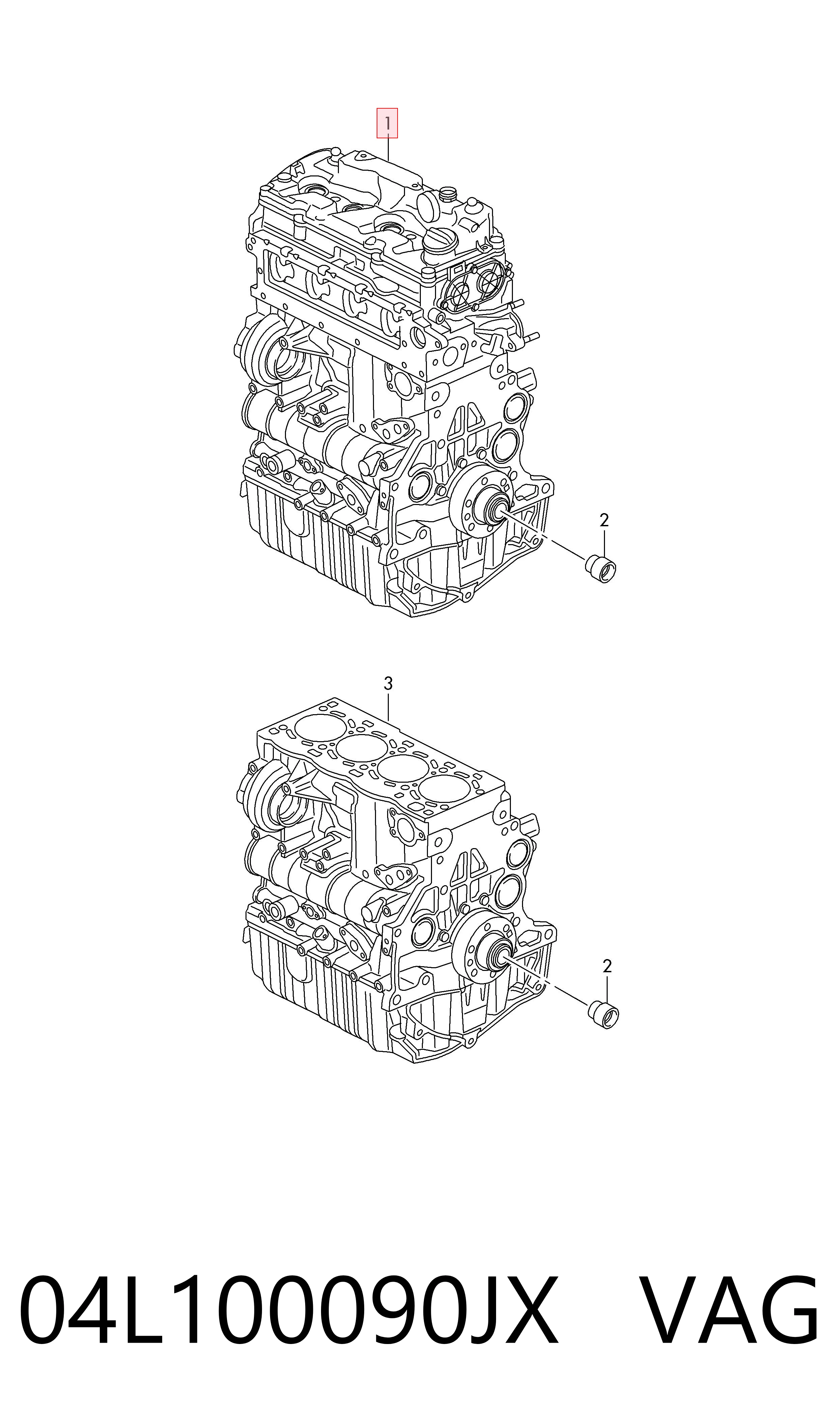 Volkswagen Golf VII (2014 - 2020) Motor komple satın al