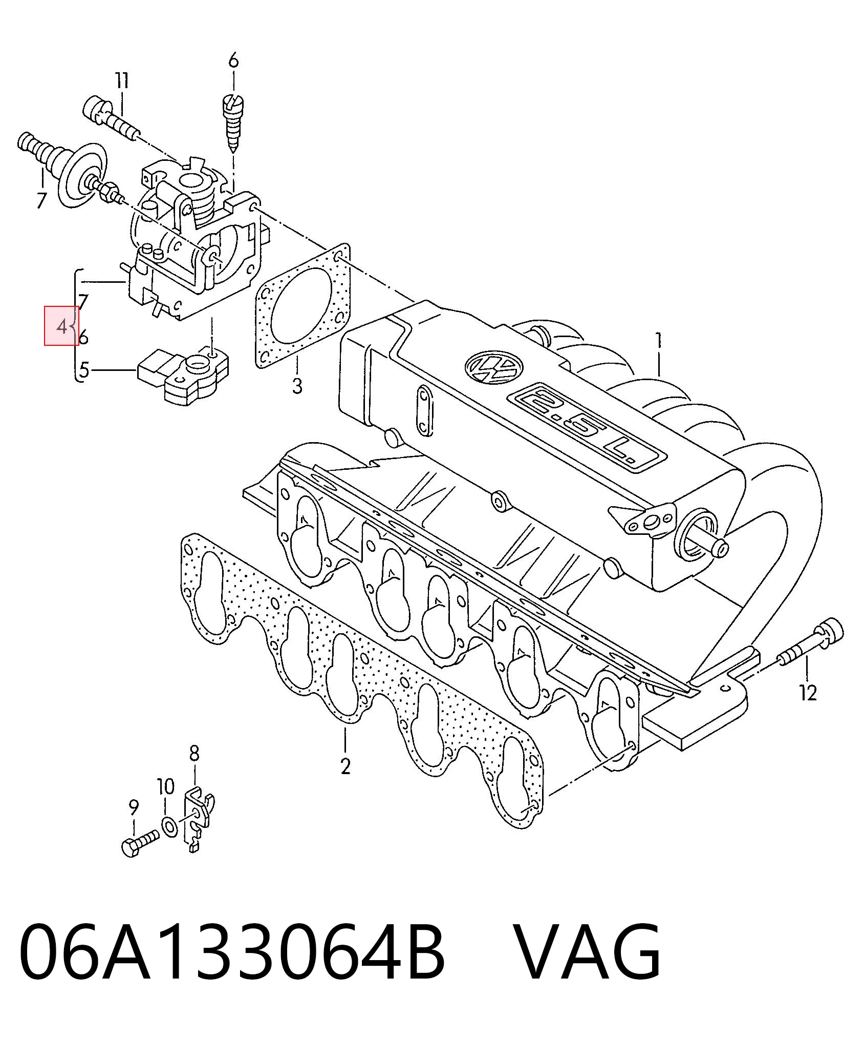 Transporter T4 Dizel gaz kelebeği