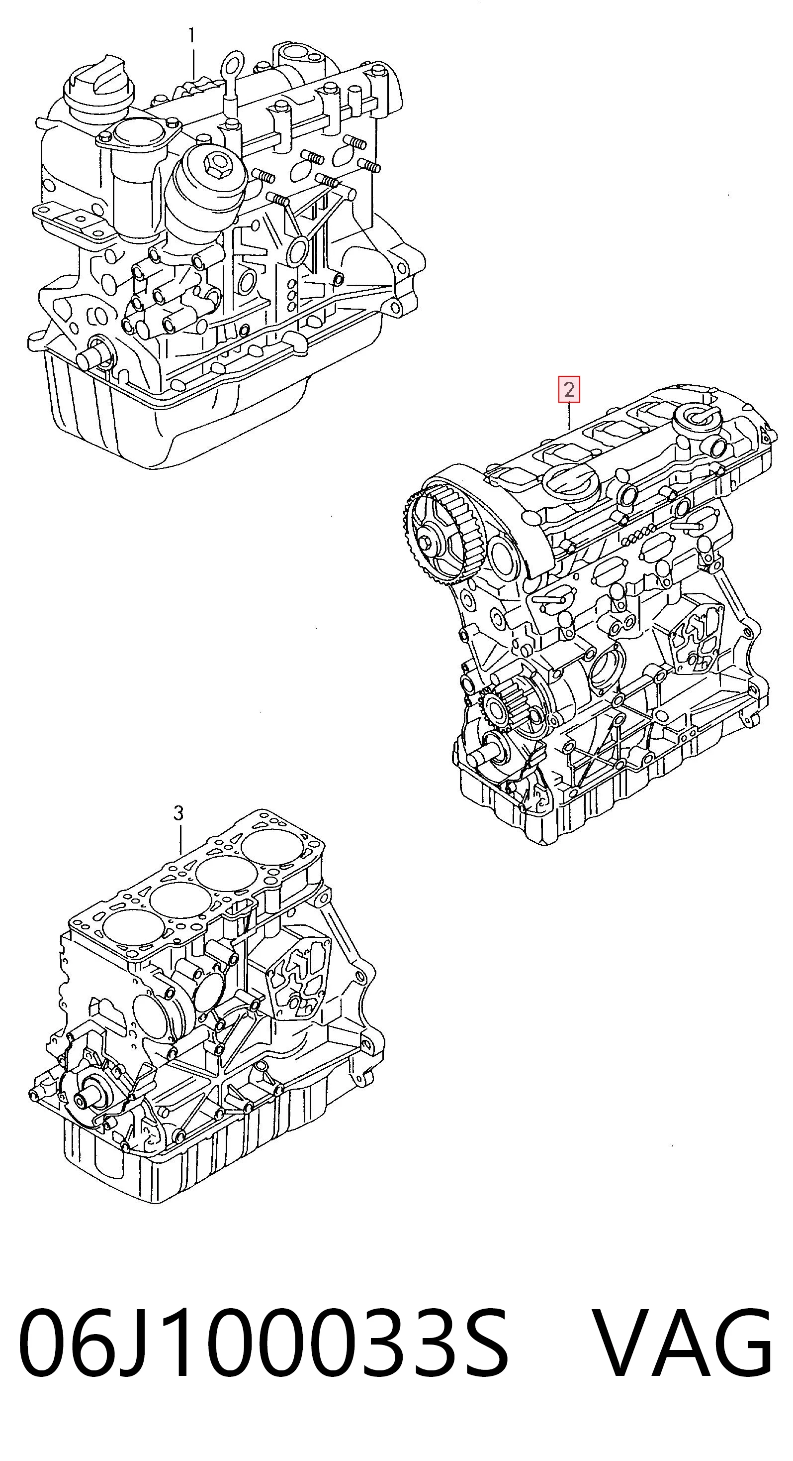 Volkswagen Passat  (2005 - 2011) Motor komple fiyatı