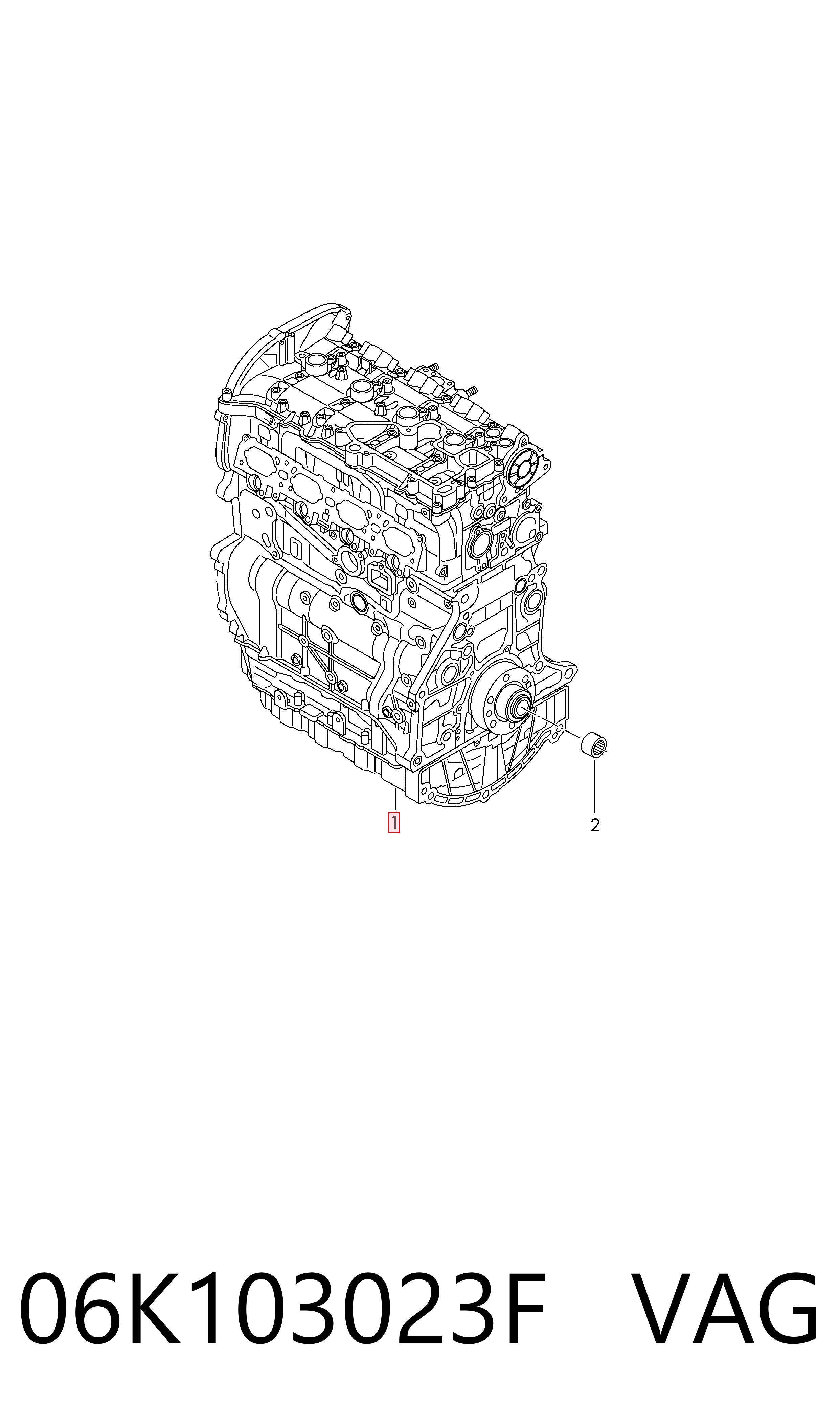 Volkswagen Jetta VI Motor orijinal