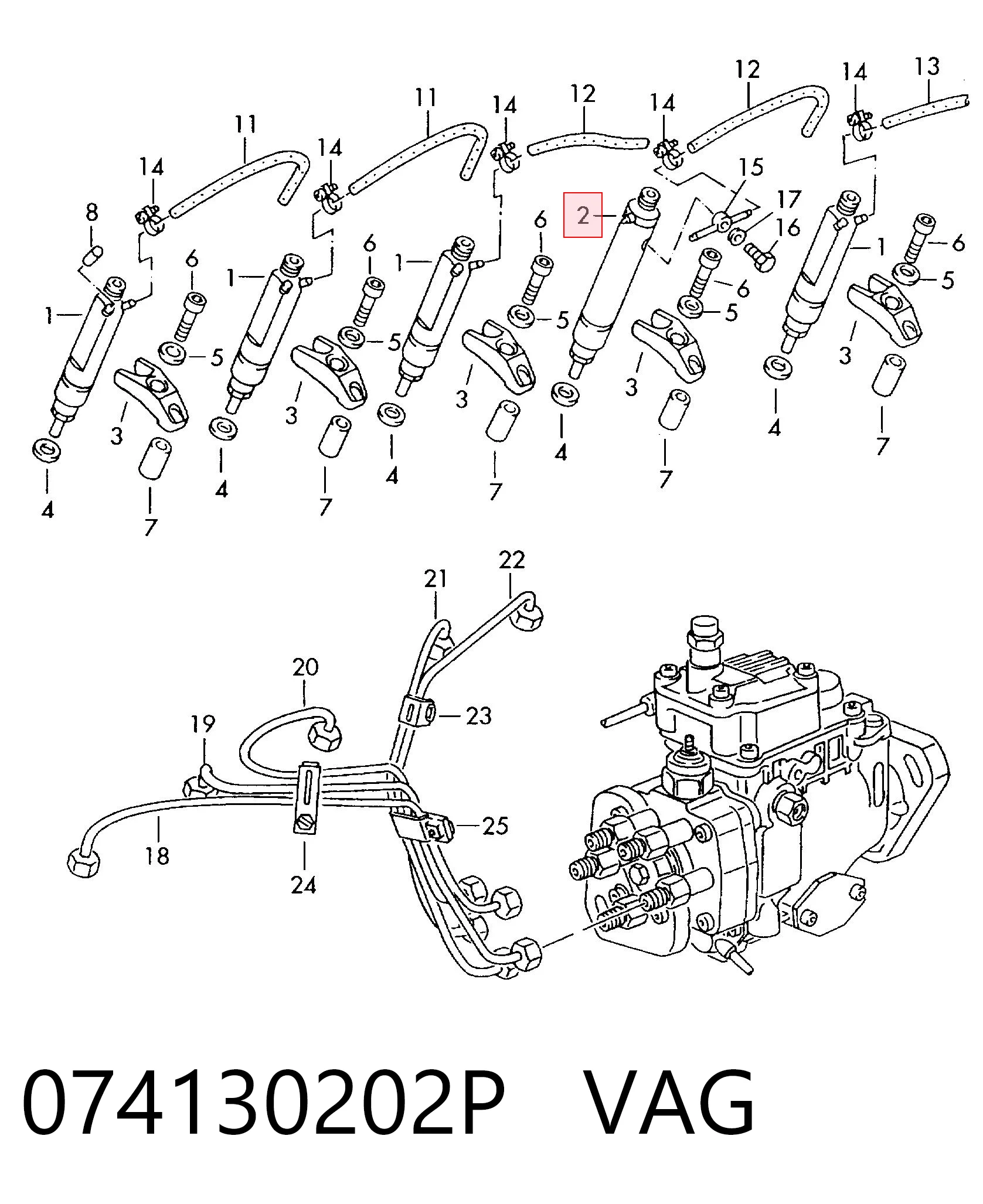 Volkswagen Transporter  (1990 - 2004) Yakıt enjektörü fiyatı