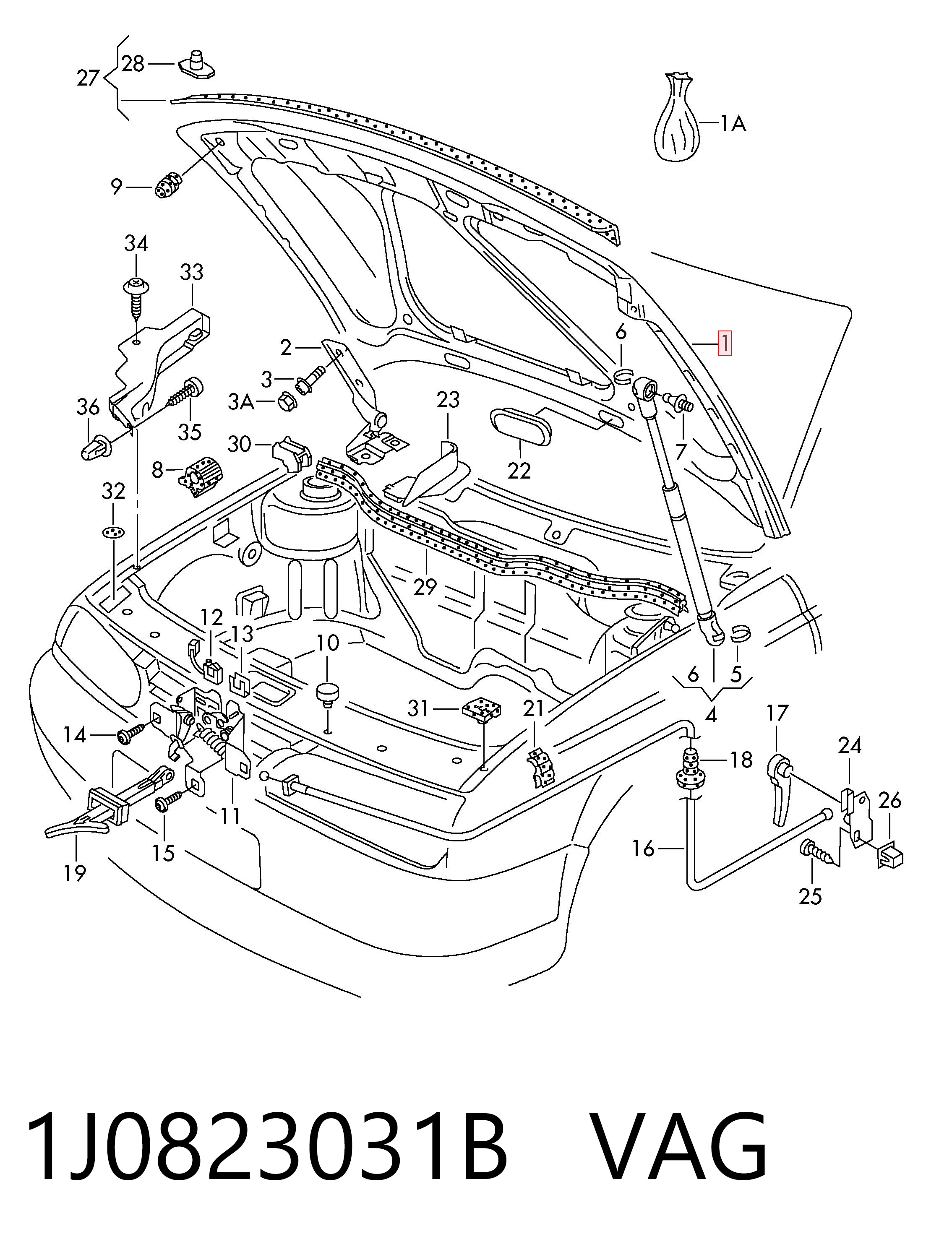 Volkswagen Golf IV Kaput sıfır
