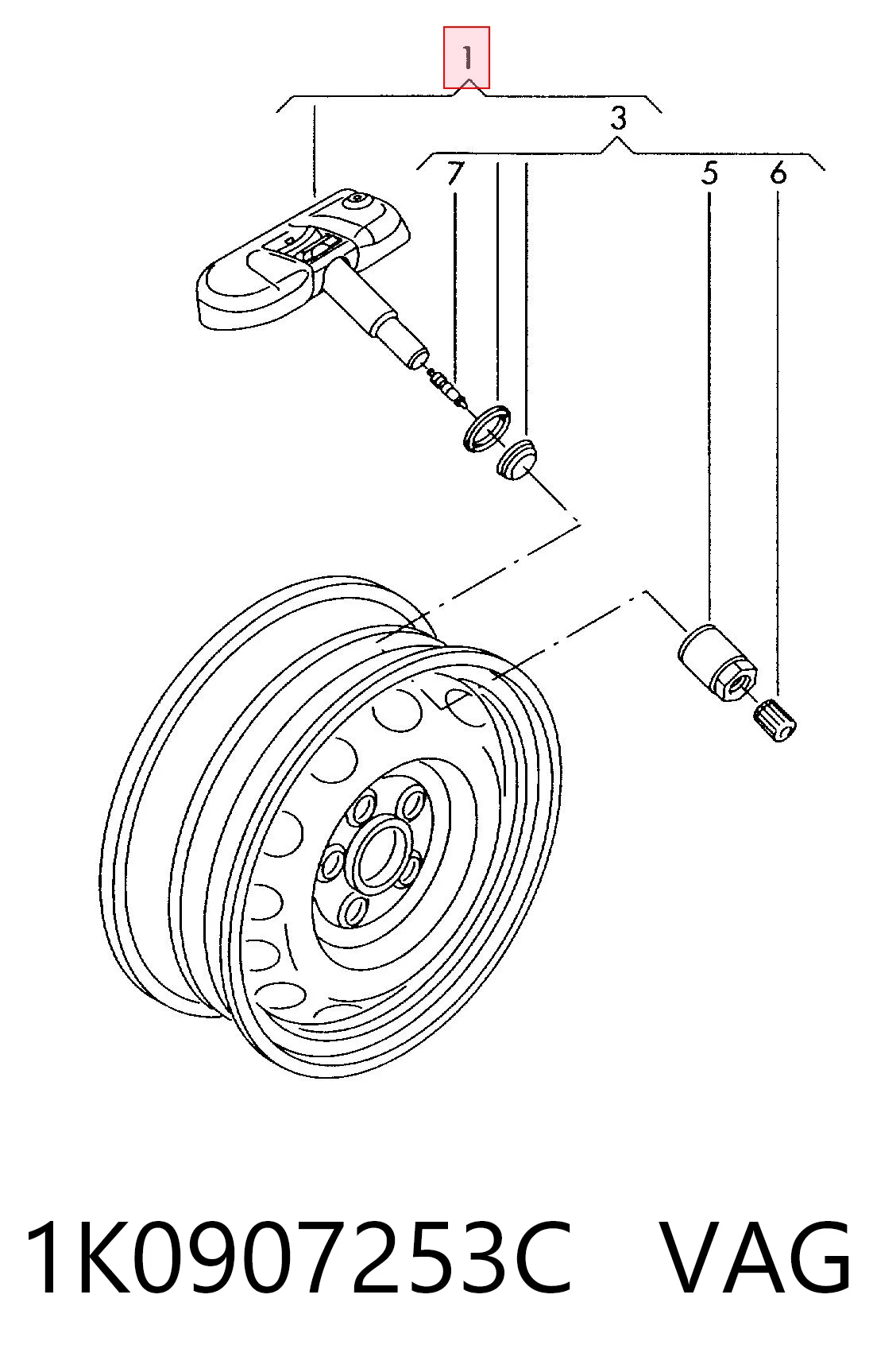 Passat TPMS Sensörü
