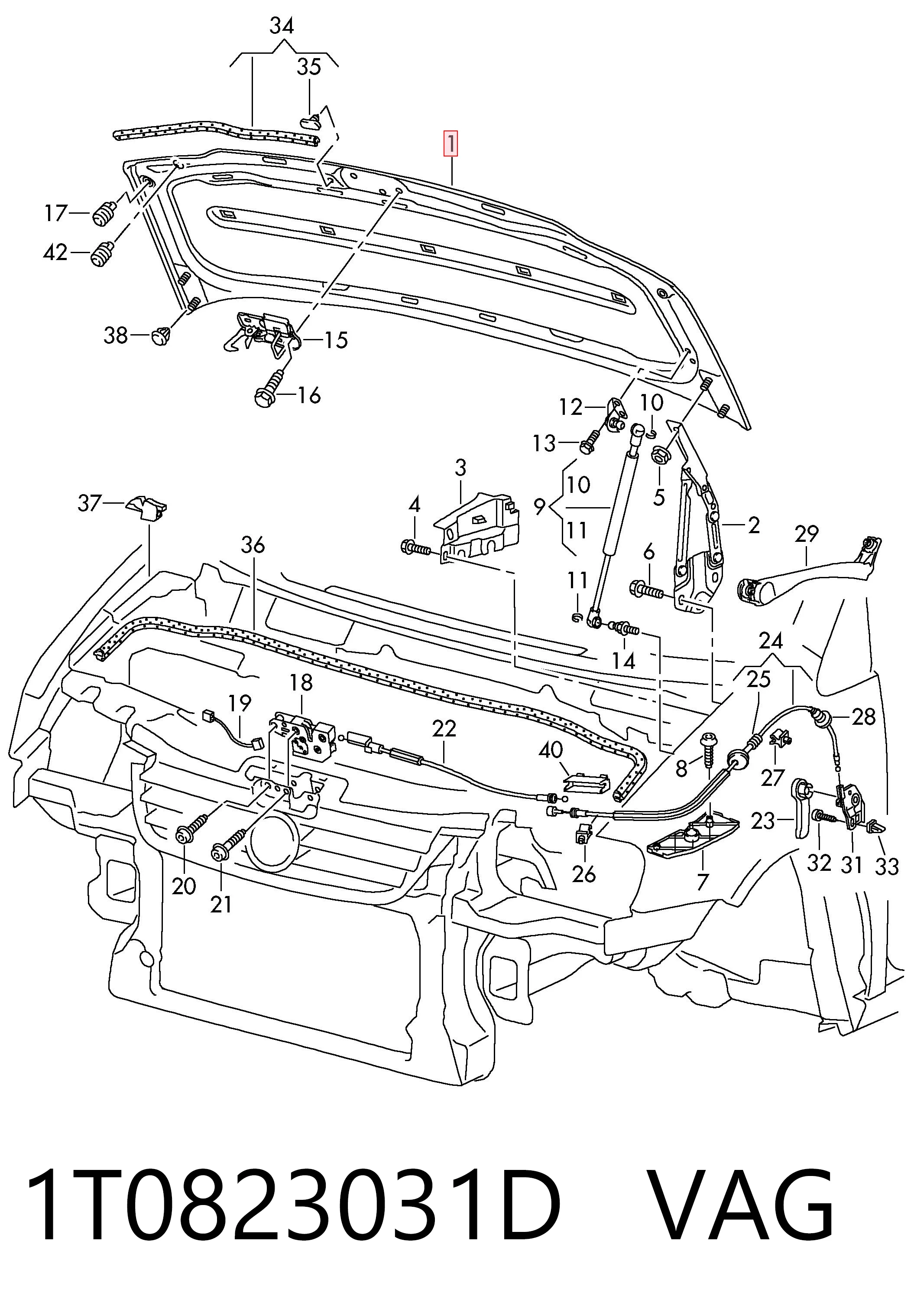 Volkswagen Caddy III (2004 - 2015) Kaput çıkma