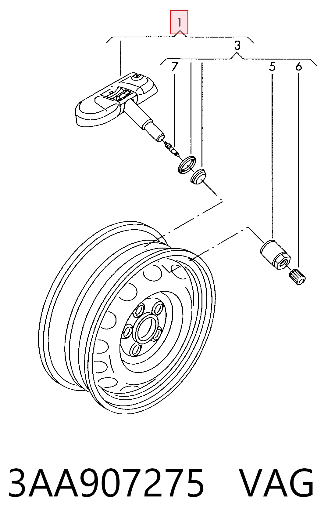 Berlingo  TPMS Sensörü