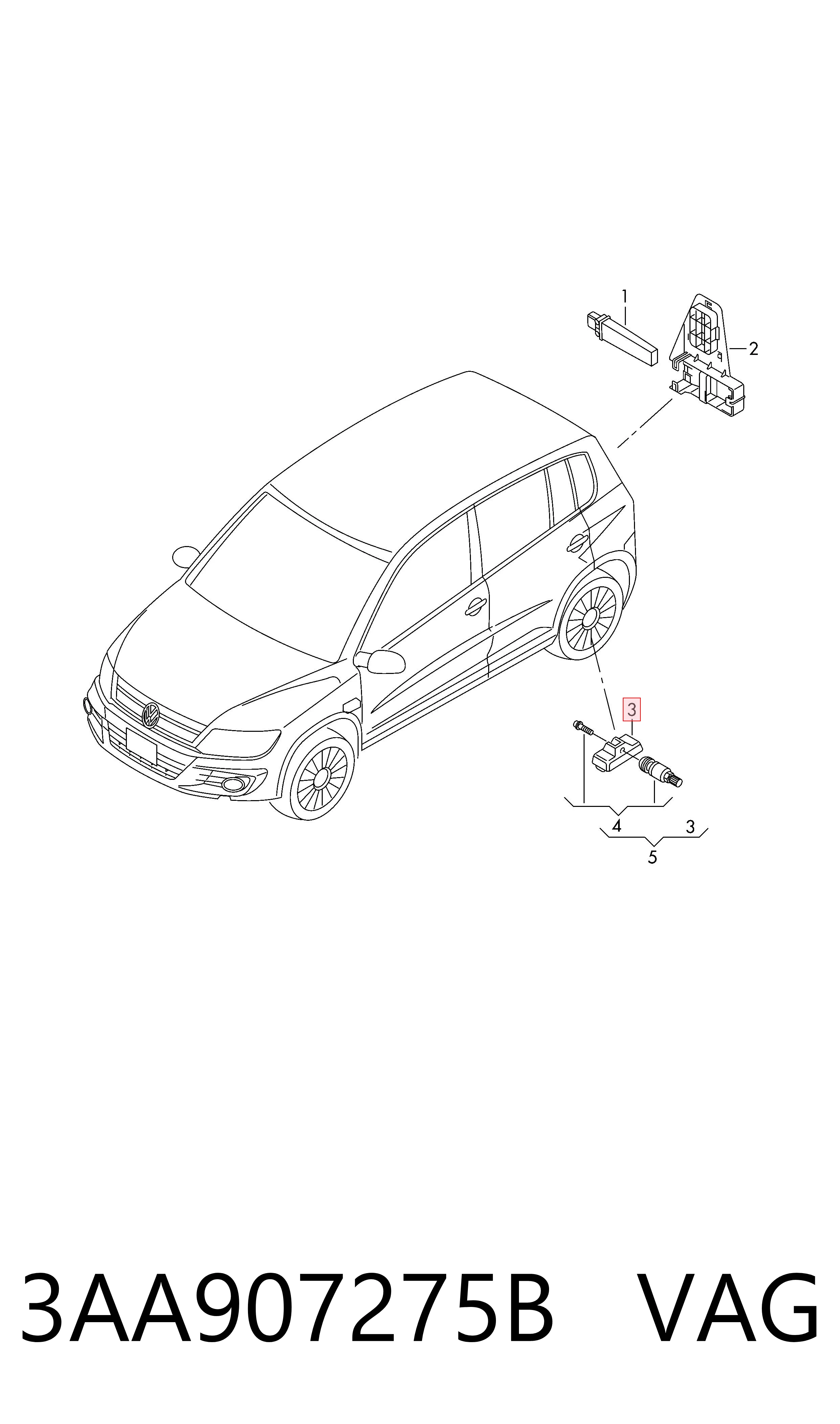 Audi A3 TPMS Sensörü