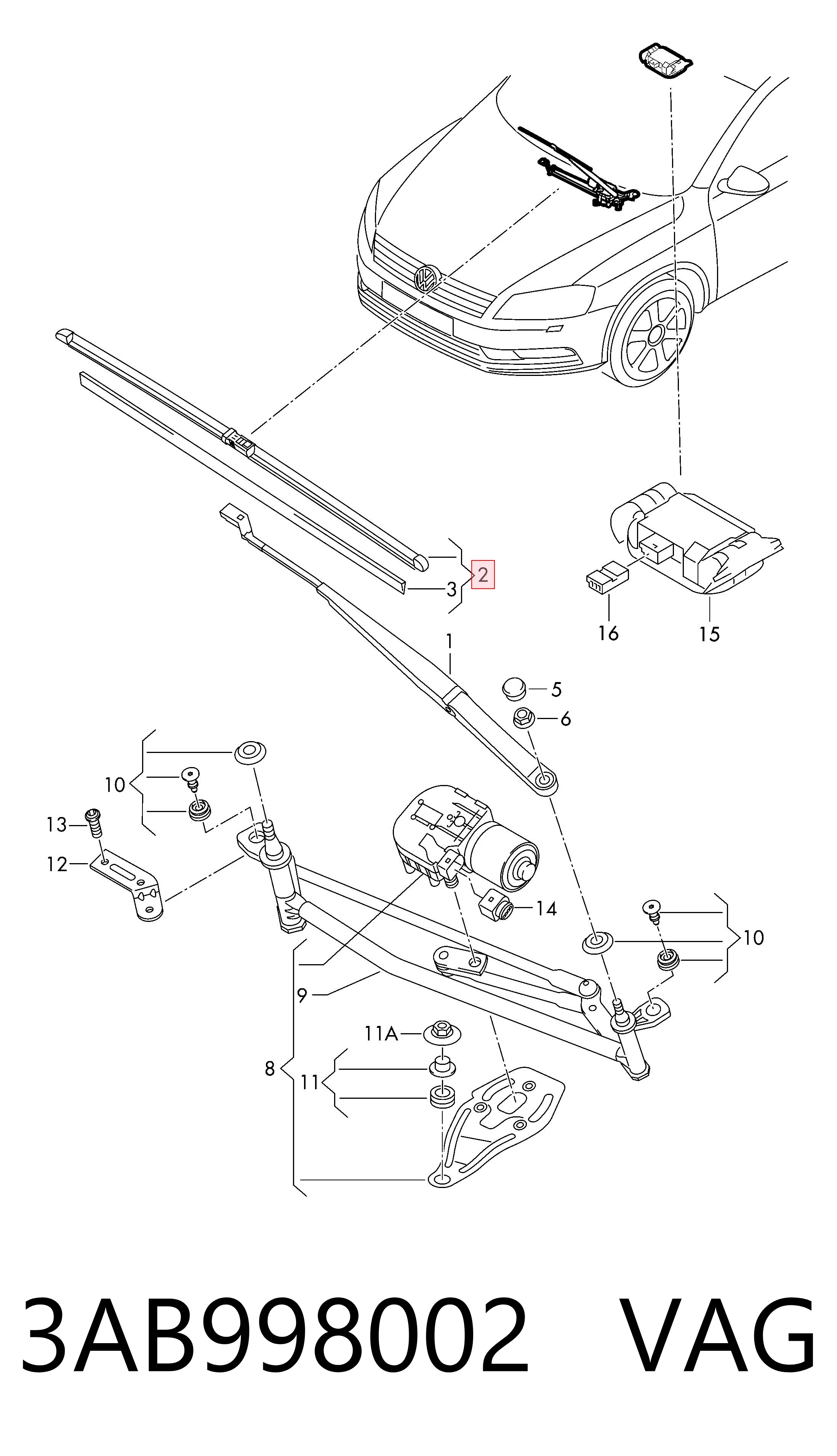Jetta IV Silecek Takım