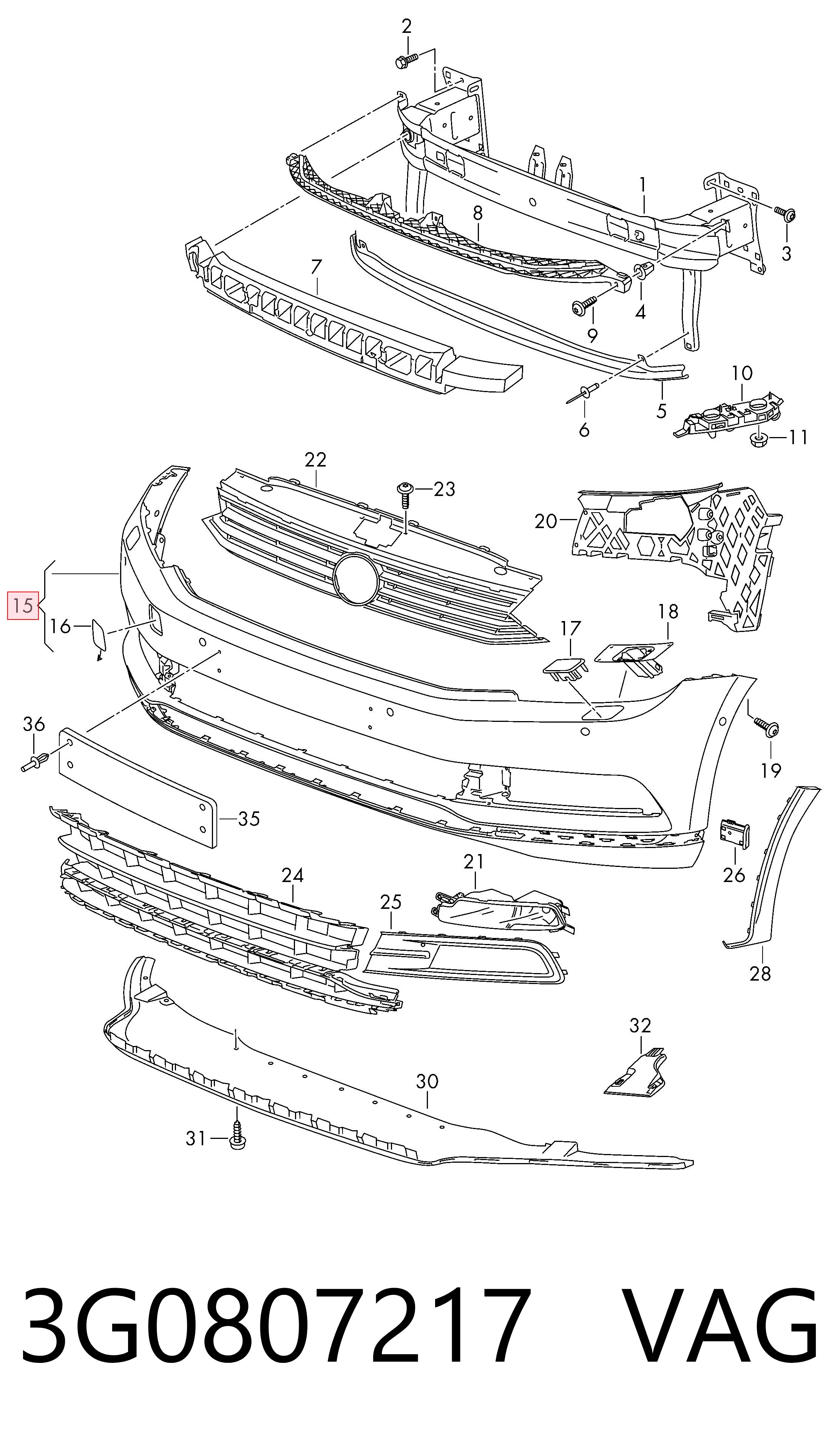 Volkswagen Passat Araba tampon