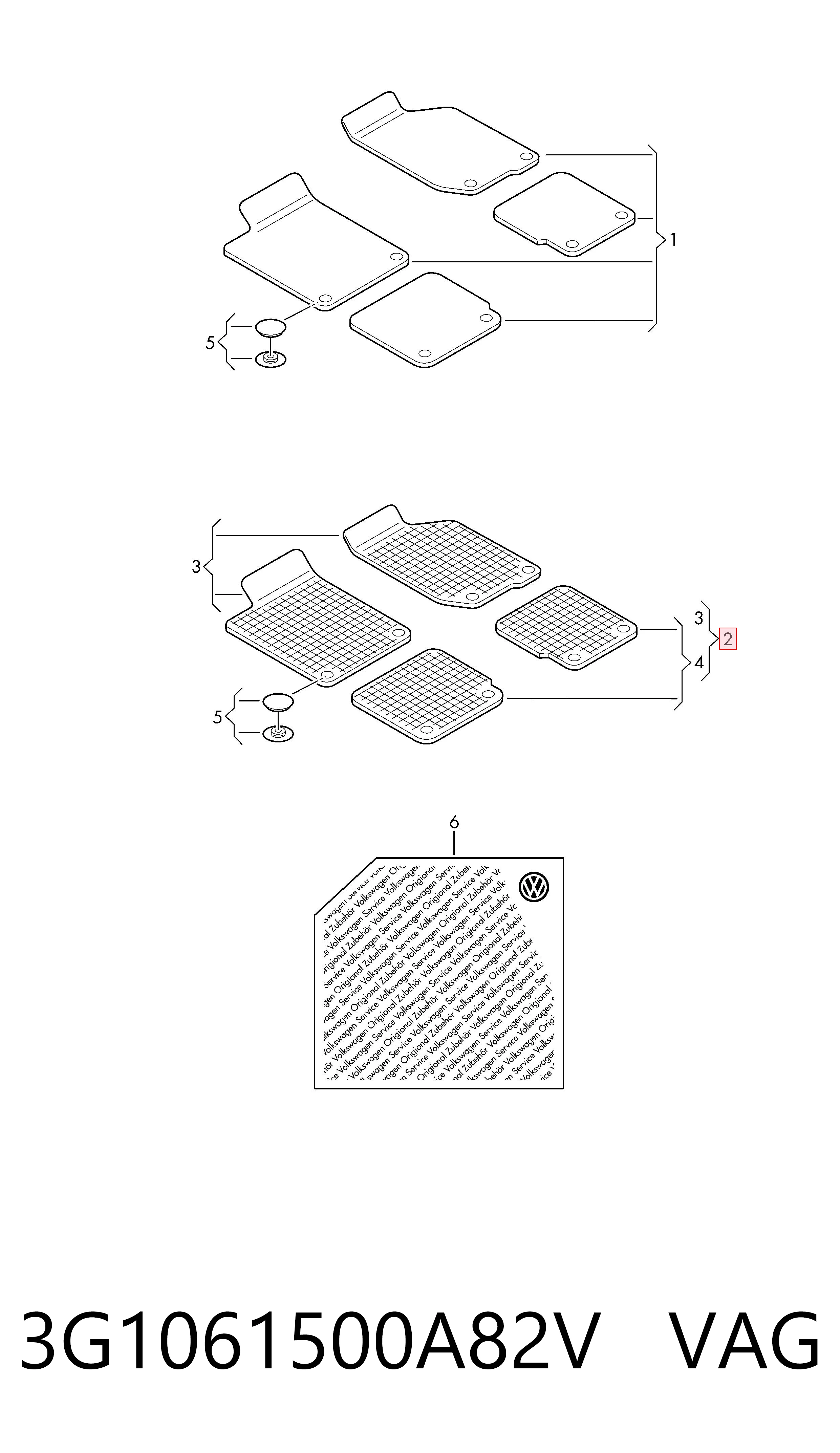 Volkswagen Passat B8 Paspas takımı
