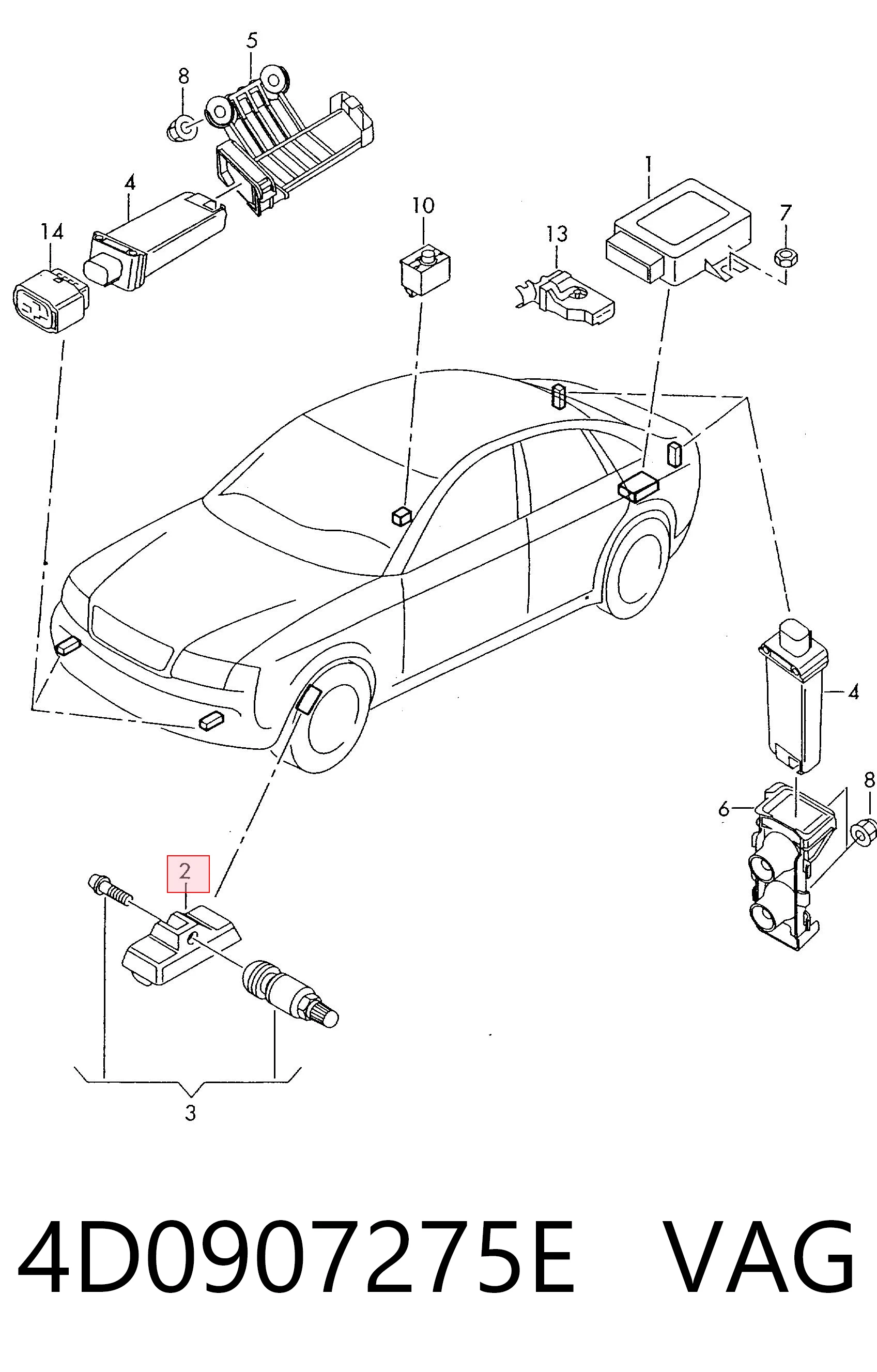 Corsa C TPMS Sensörü