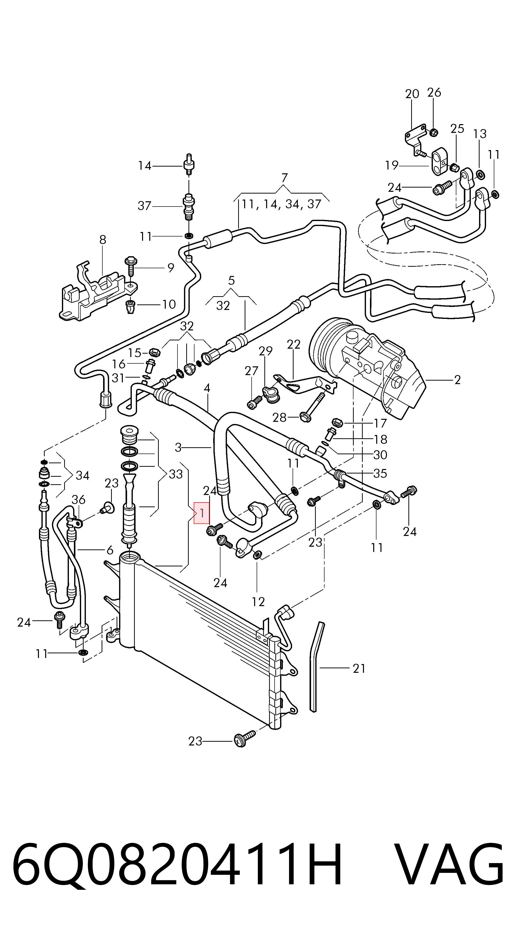 Volkswagen Polo IV Klima kondenseri