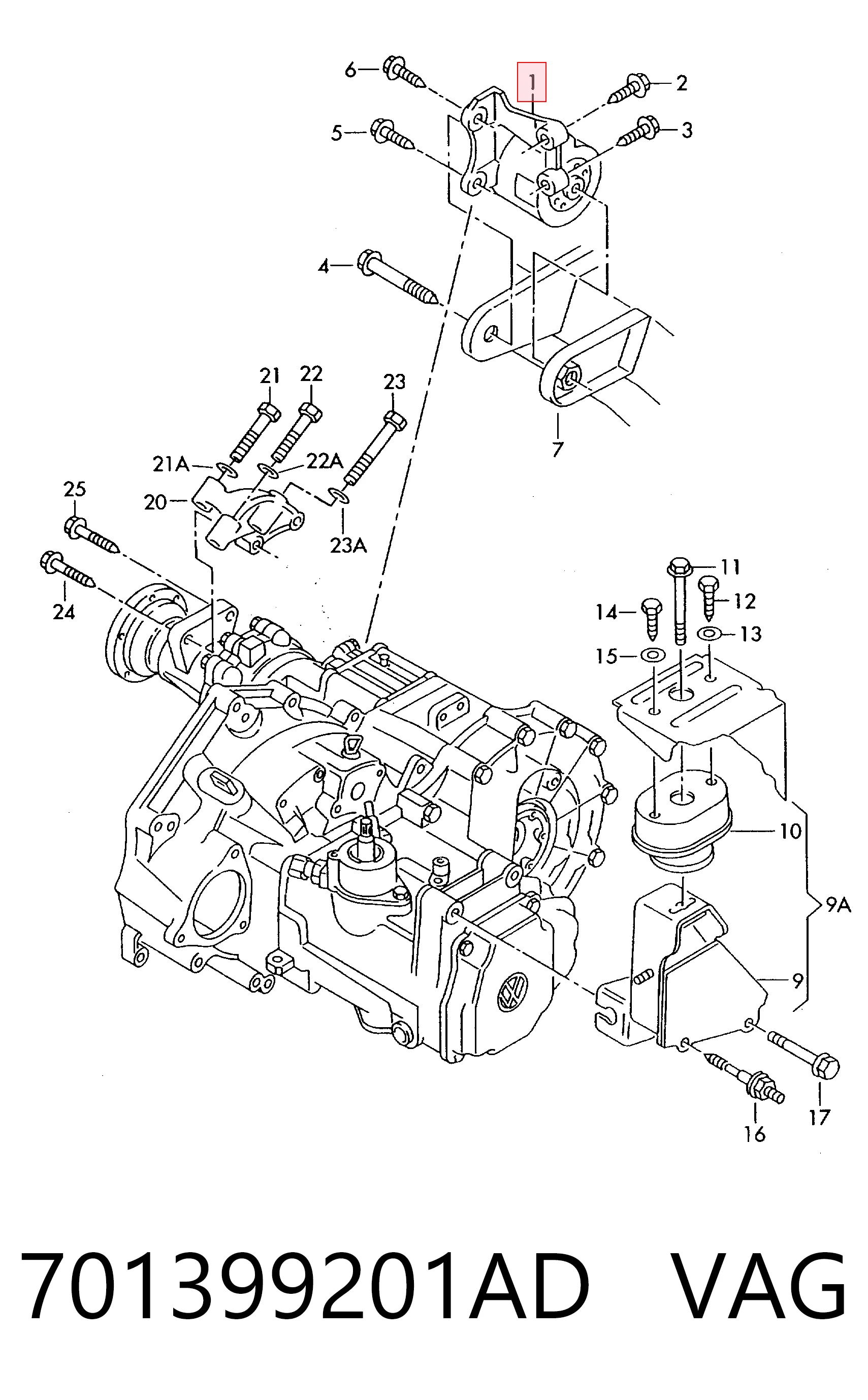 Volkswagen Transporter  Arka motor kulağı
