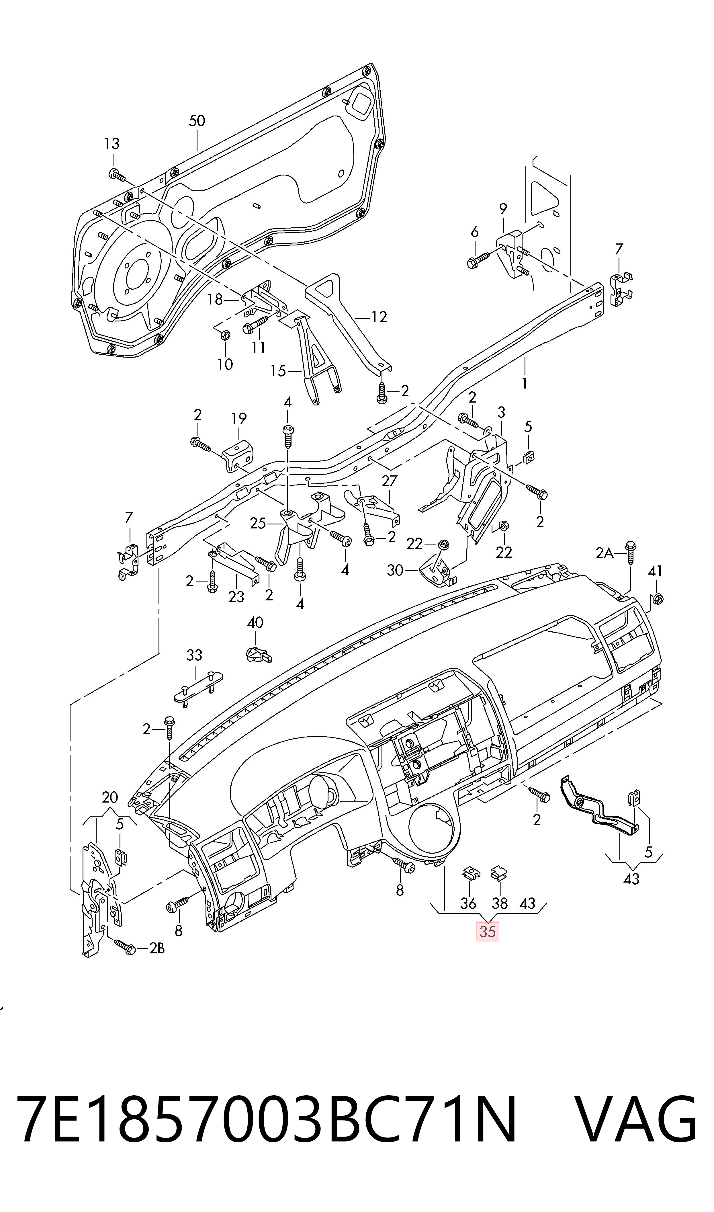 Volkswagen Transporter  Torpido Paneli