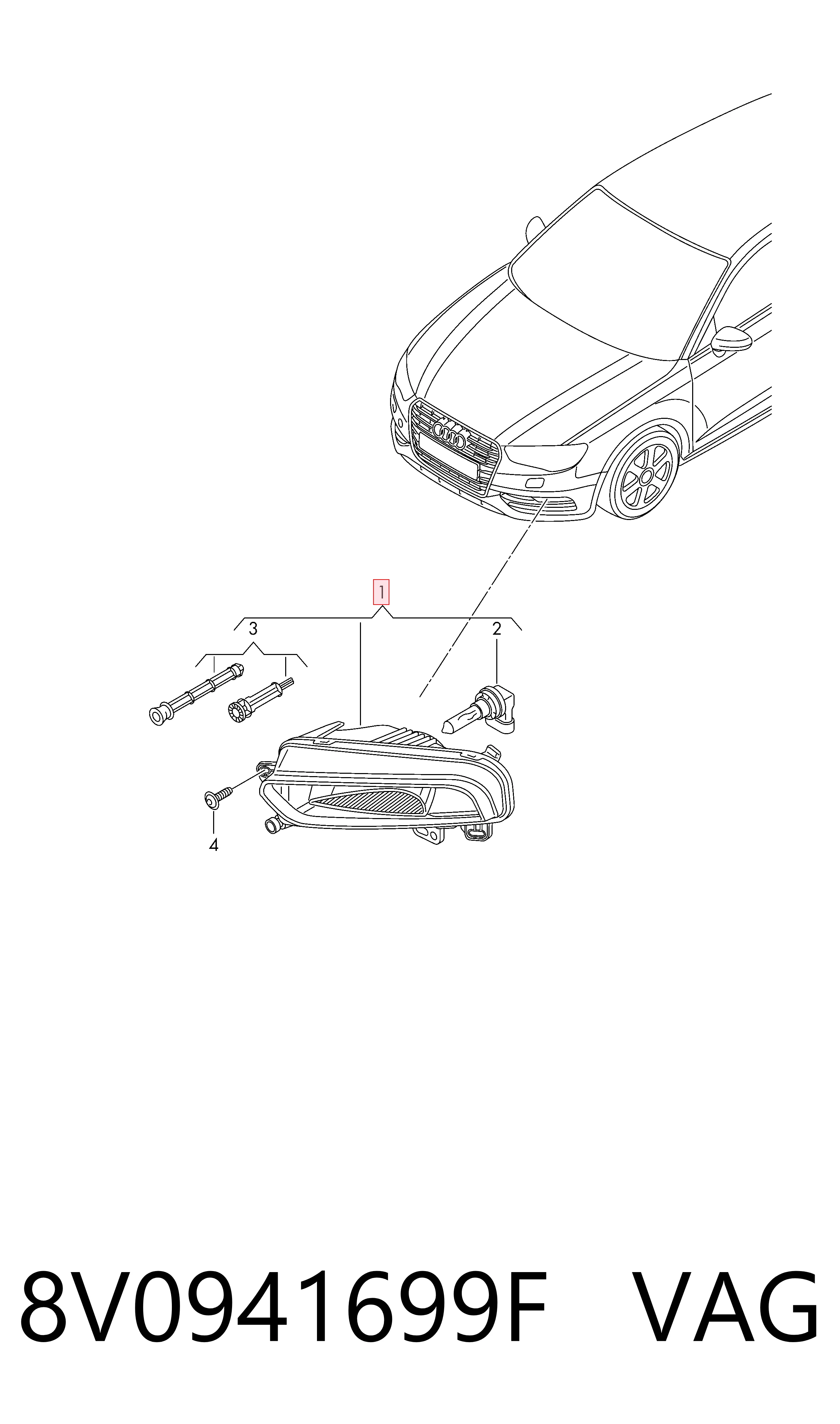 Audi A3  (2013 - 2020) Sol sis farı fiyatları