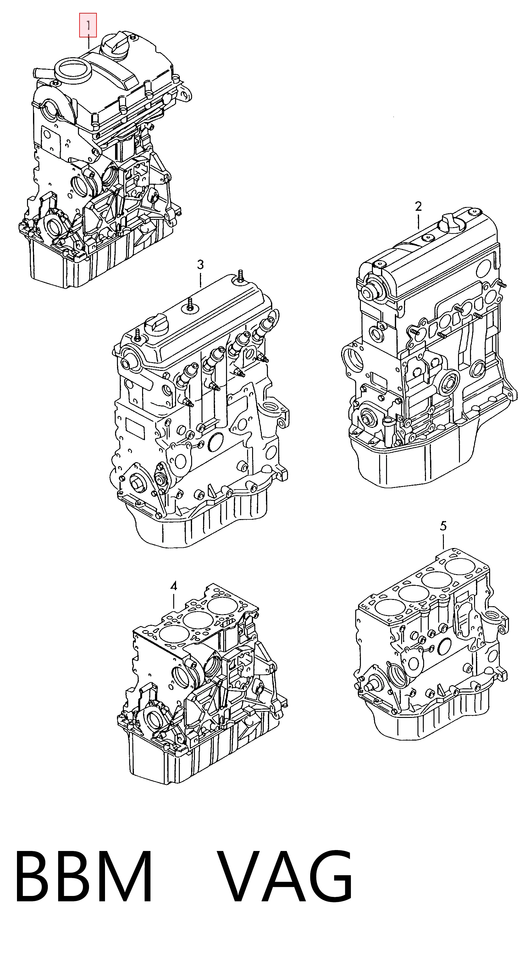 Volkswagen Polo IV (2001 - 2014) Motor komple satın al