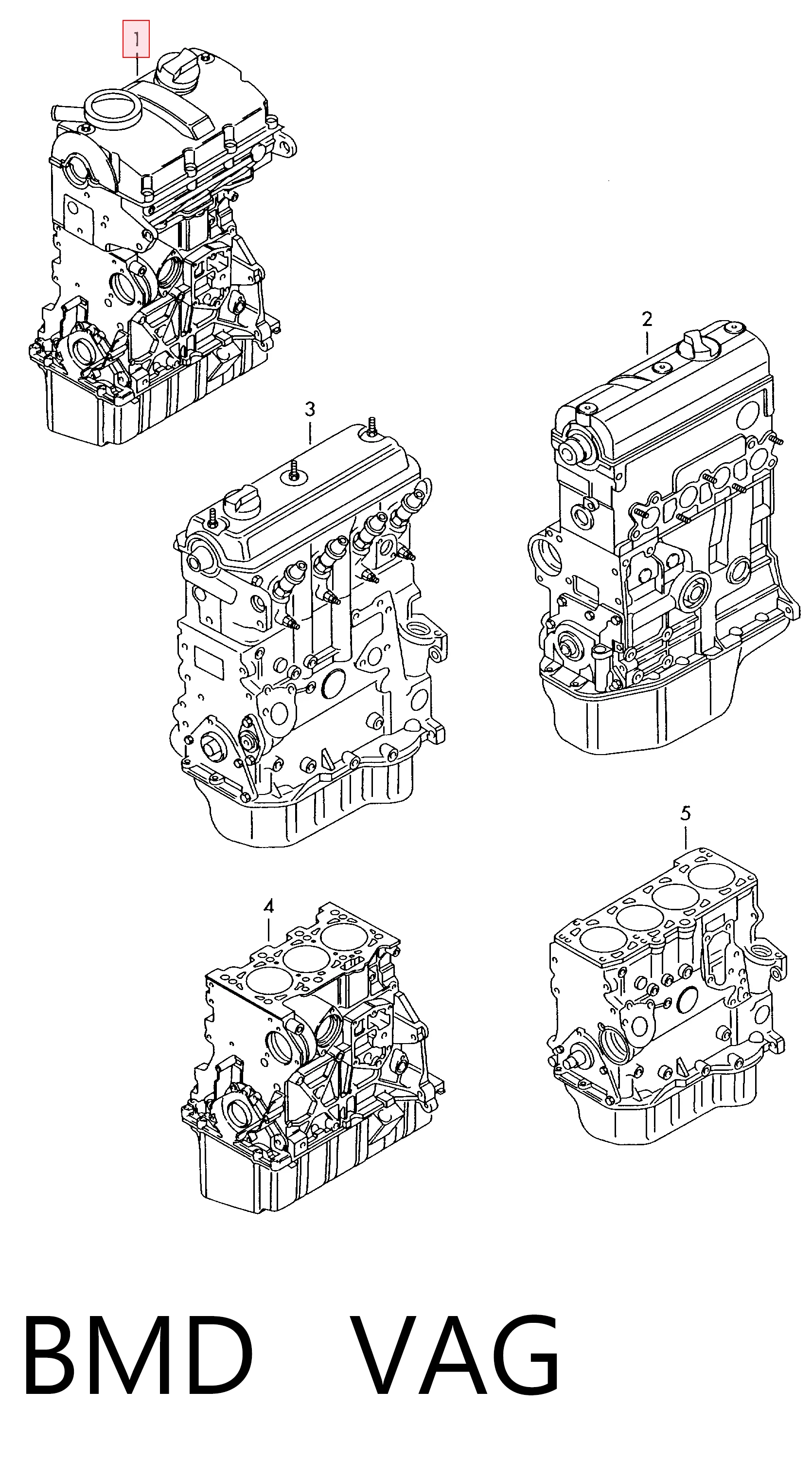 Volkswagen Polo IV Motor orijinal