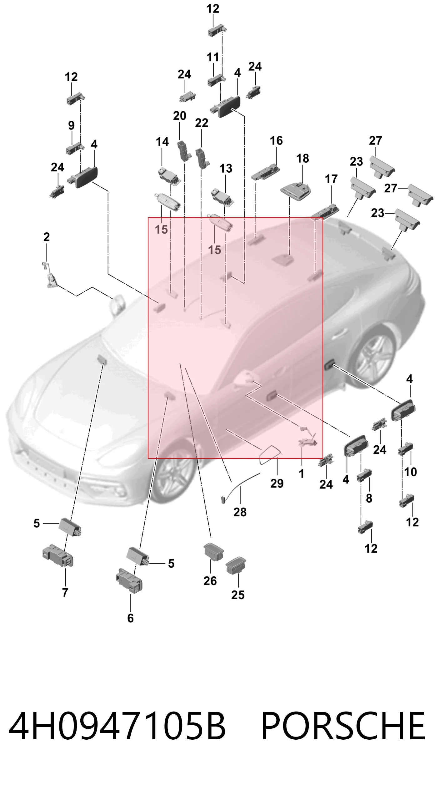 Audi A3  İç Aydınlatma Lambası