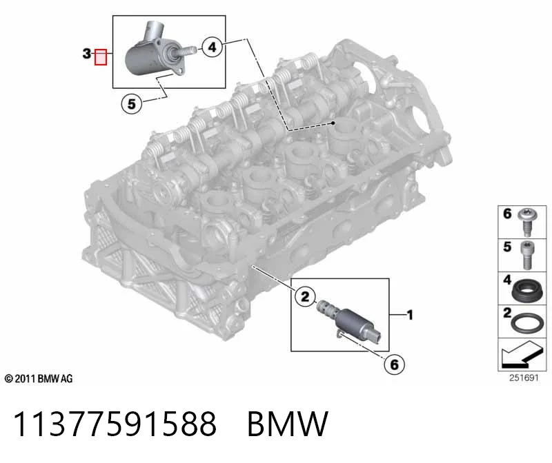 BMW 3  (2011 - 2018) Rölanti valfi (regülatör) fiyatı